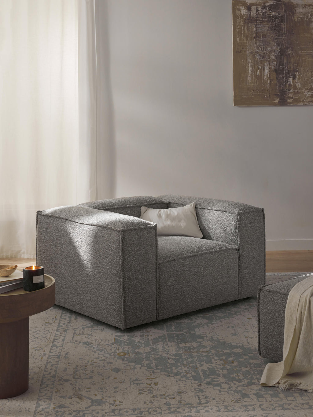 Lennon Bouclé Armchair