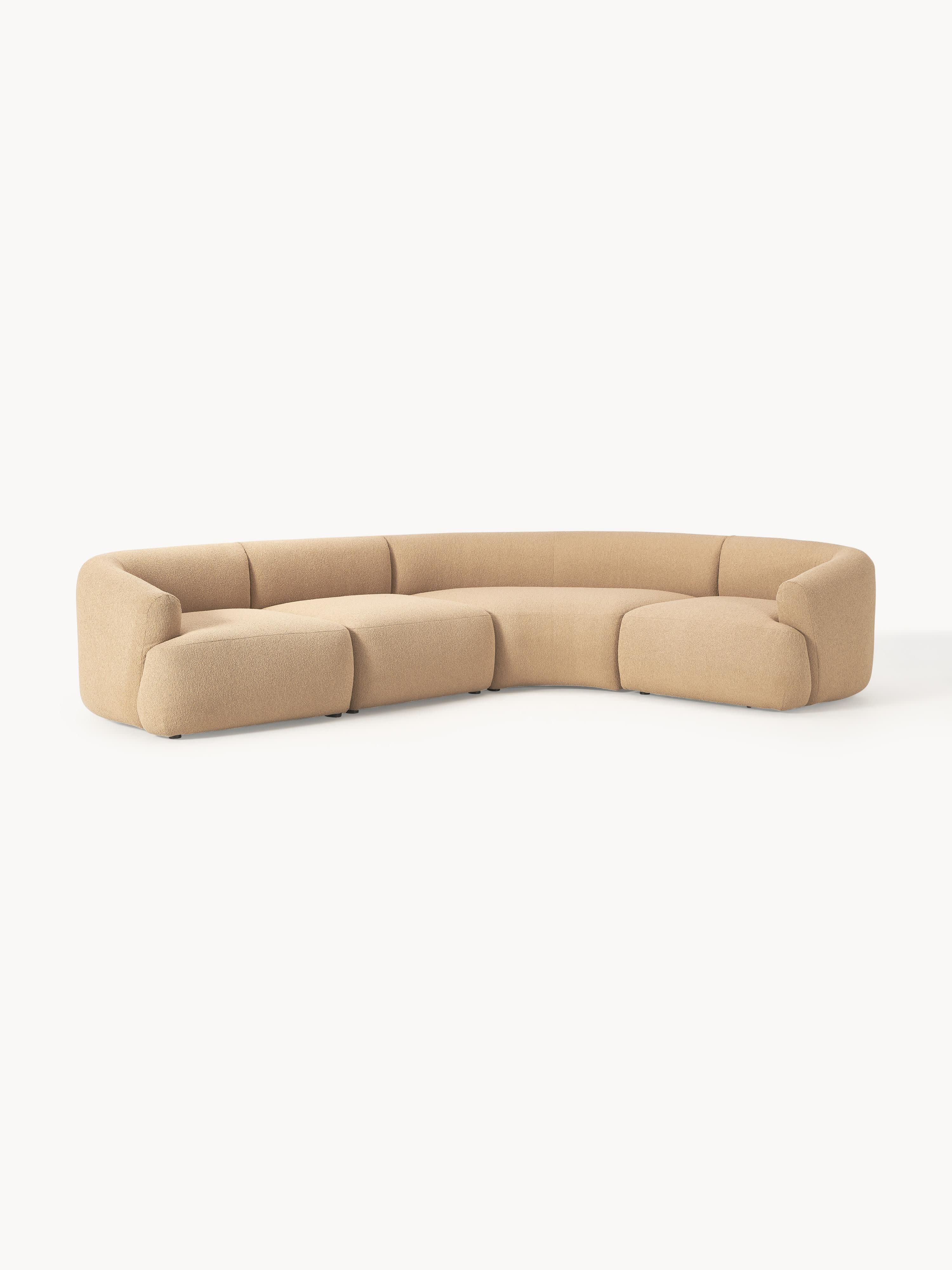 Sofia Modular Bouclé Corner Sofa (4-seater)