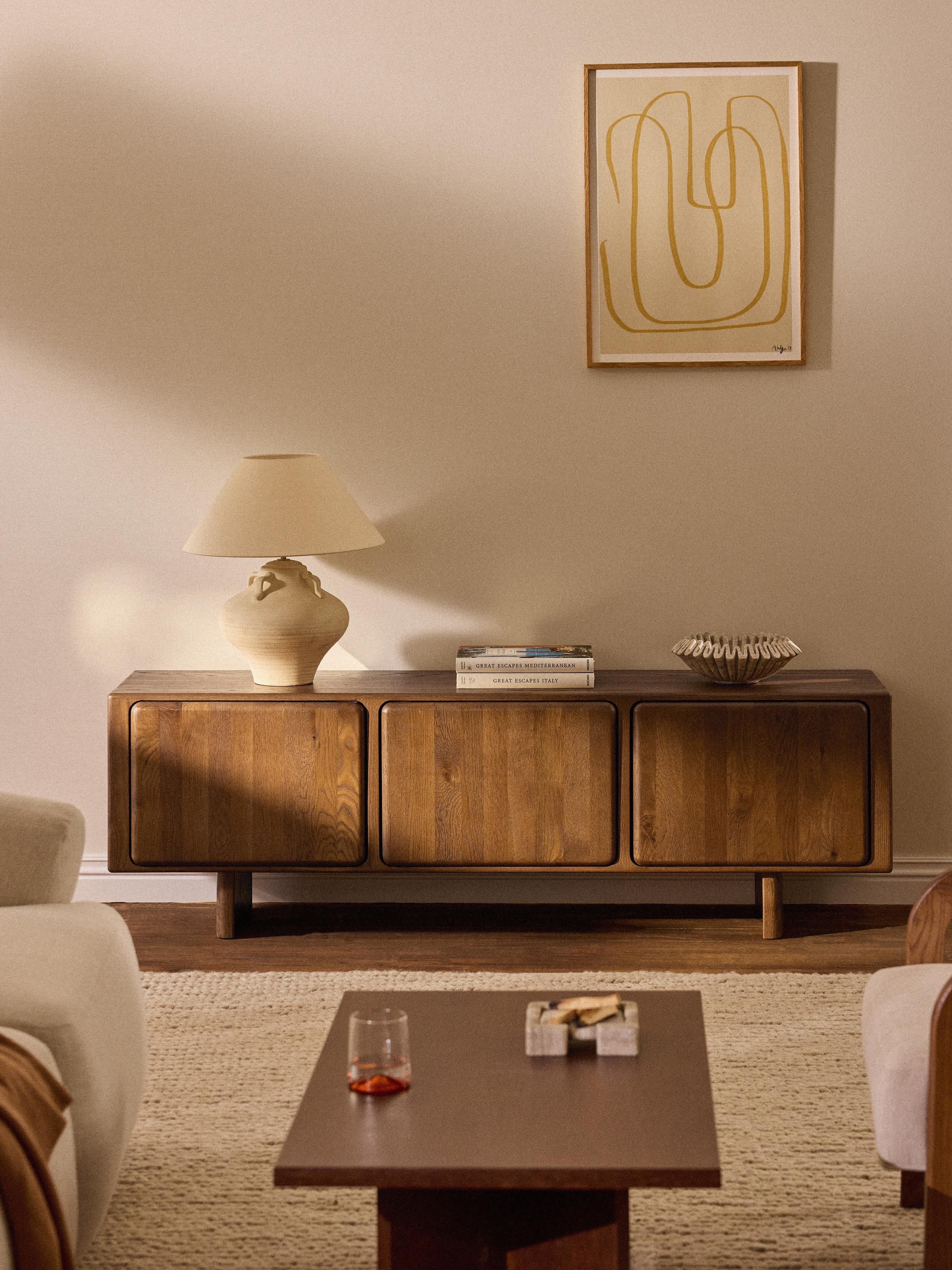 Chandler Oak Wood TV Stand