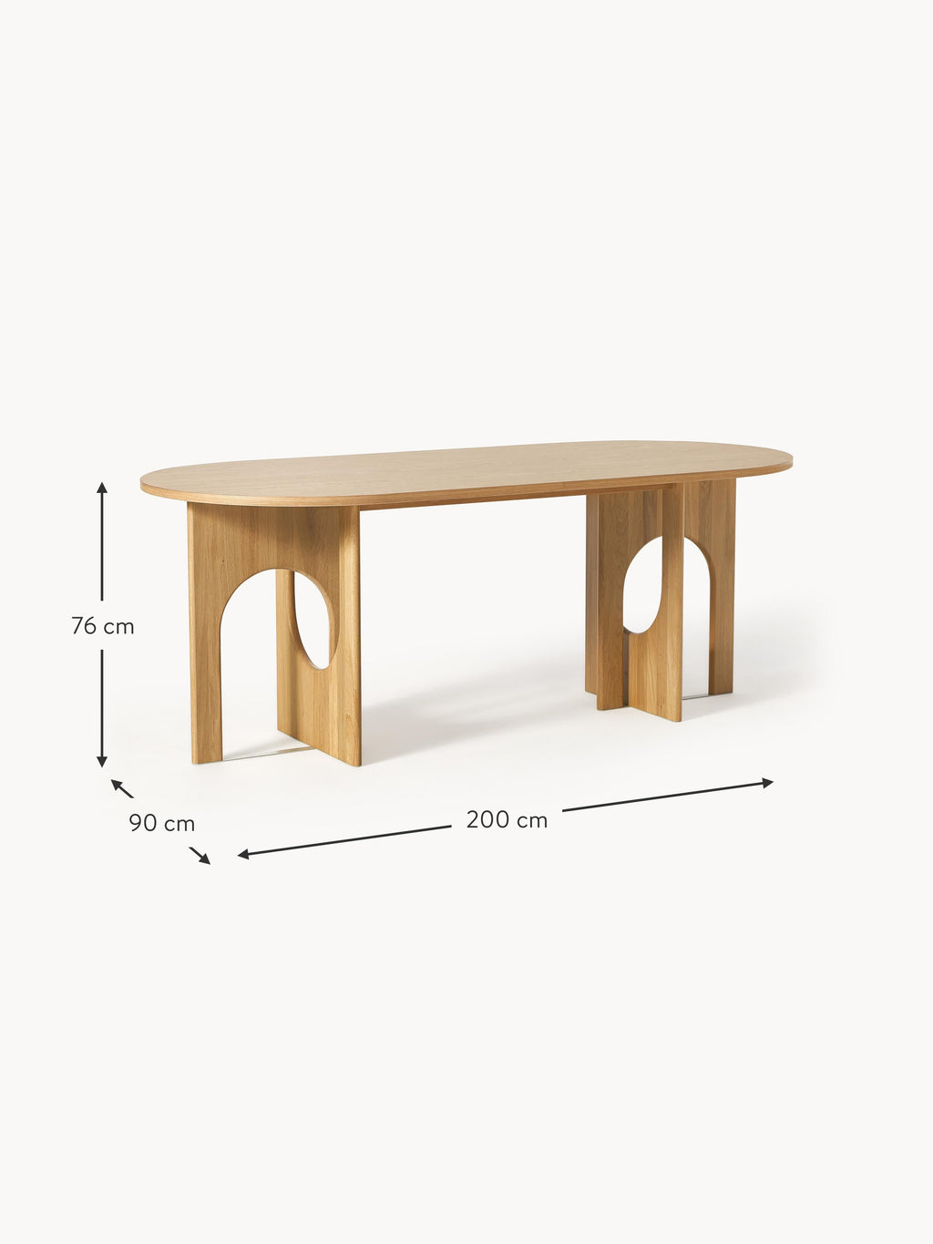 Apollo Oval Dining Table, in various sizes