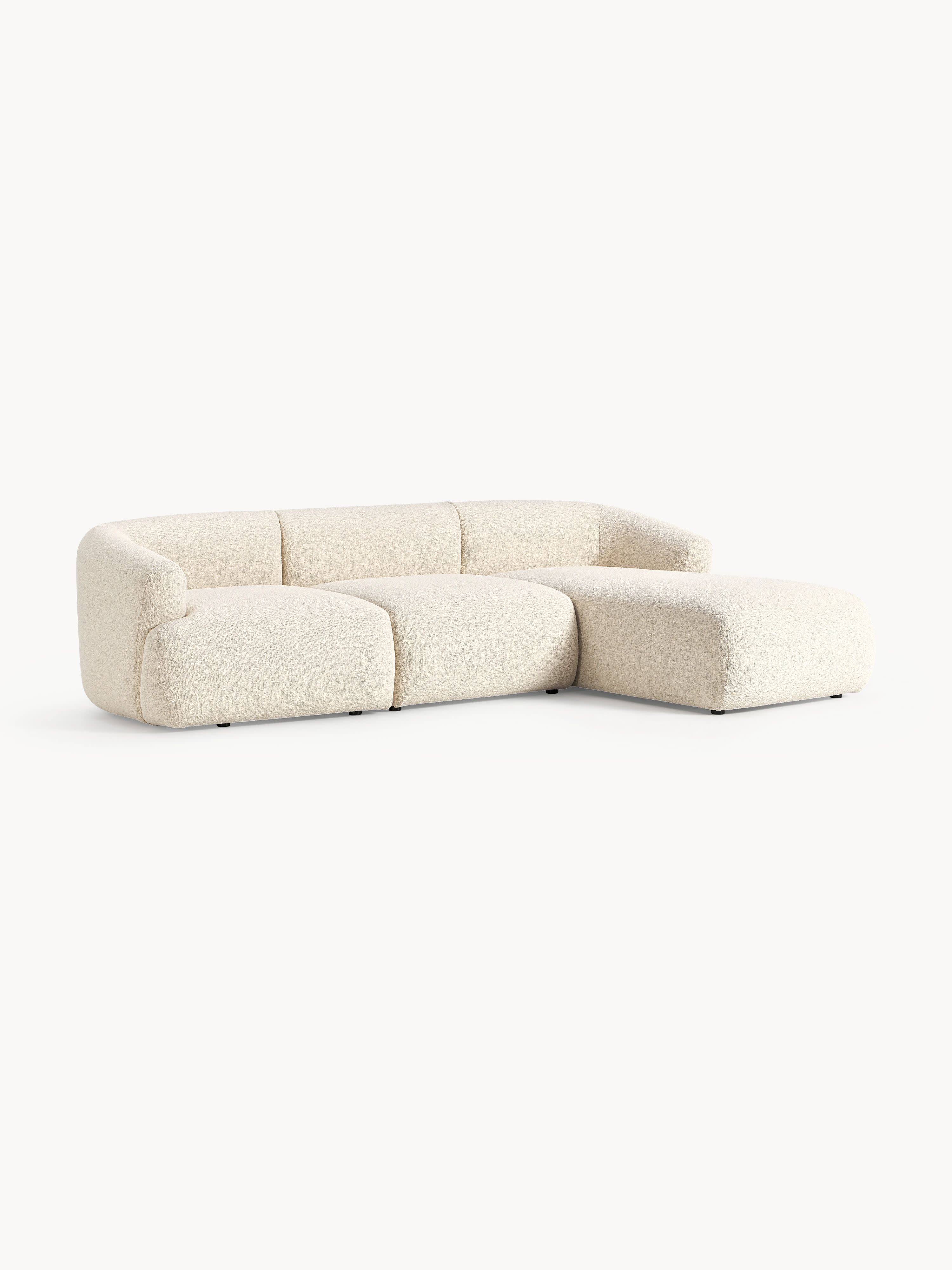 Sofia Modular Bouclé Corner Sofa (4-seater)