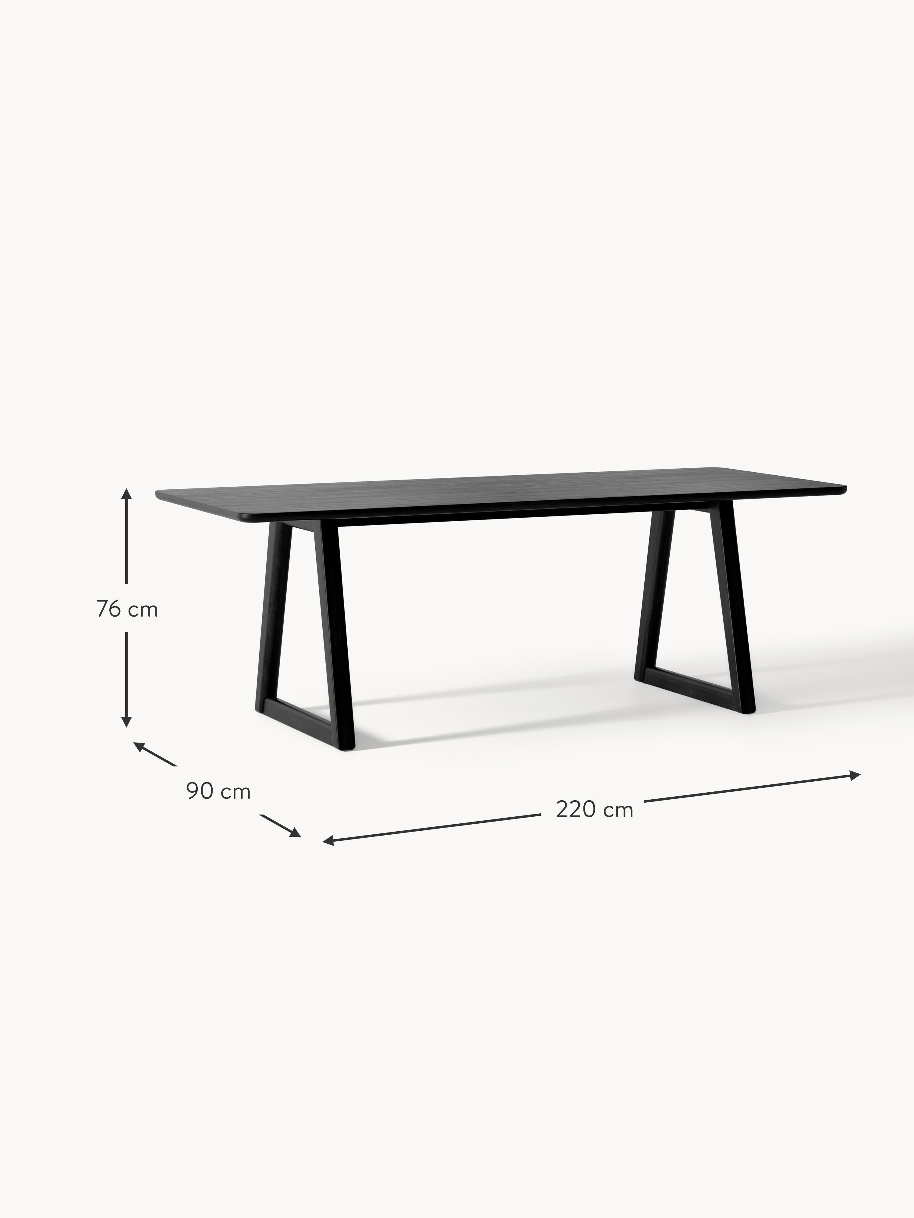 Nik Oak Wood Dining Table, in various sizes