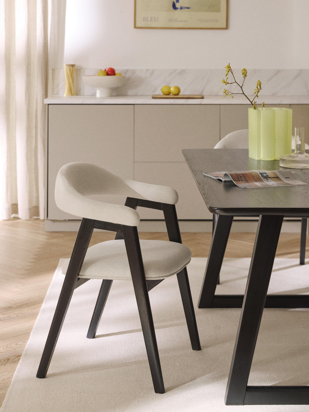 Nik Oak Wood Dining Table, in various sizes
