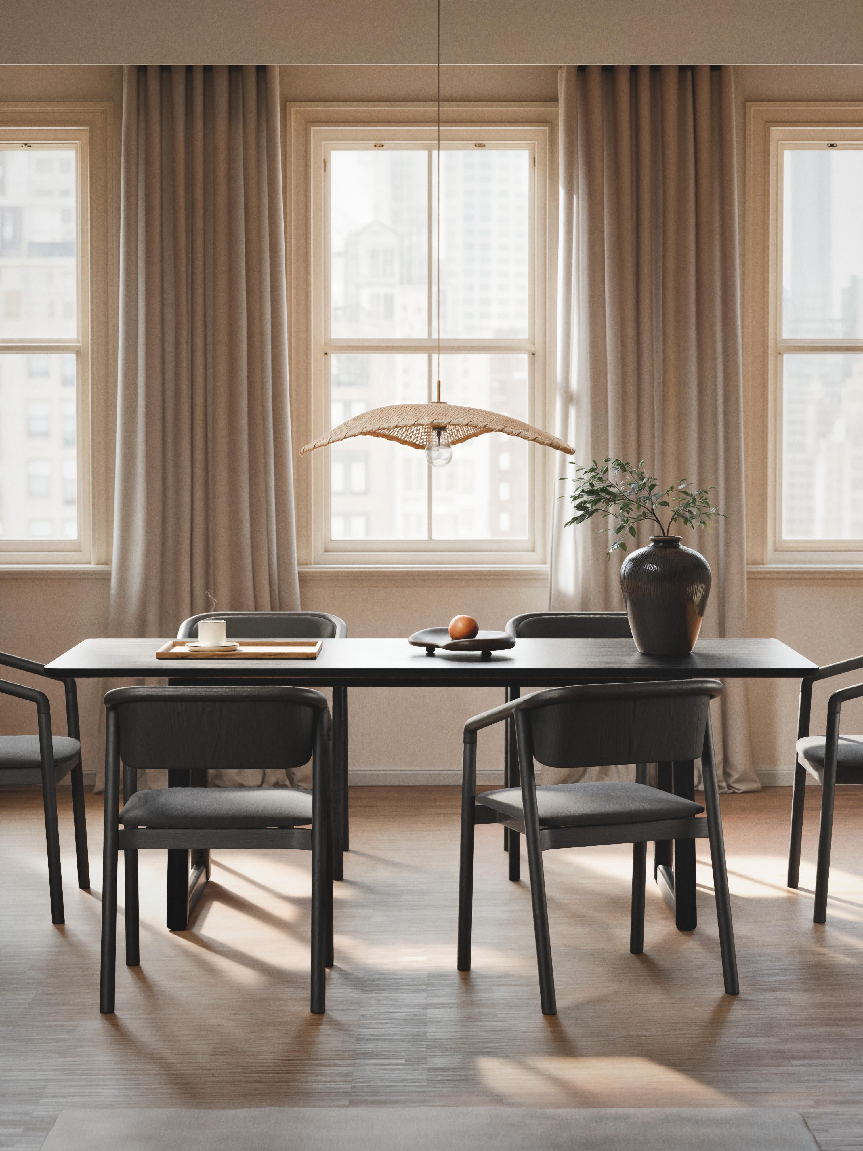 Nik Oak Wood Dining Table, in various sizes
