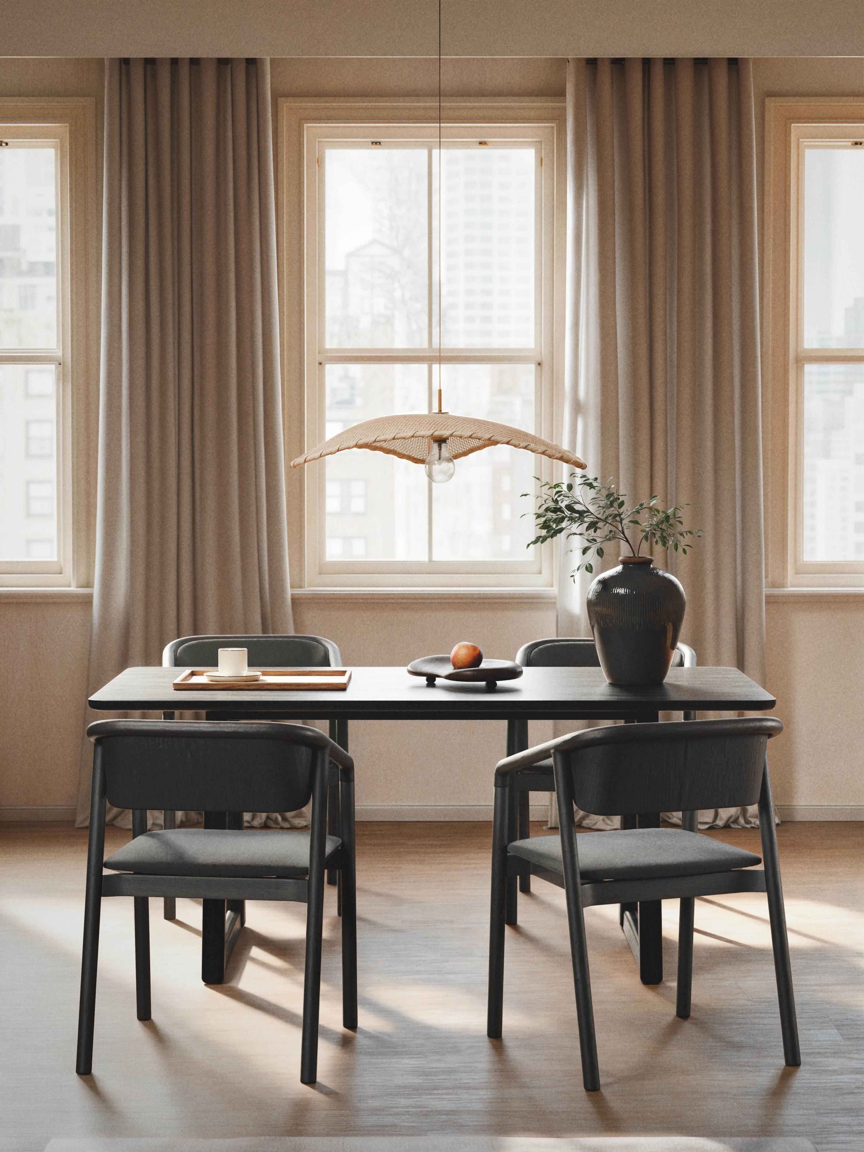 Nik Oak Wood Dining Table, in various sizes