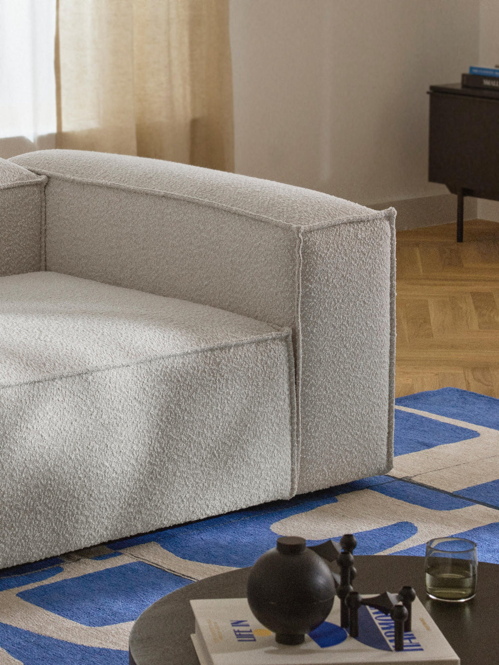 Lennon Bouclé Modular Sofa (4-seater)
