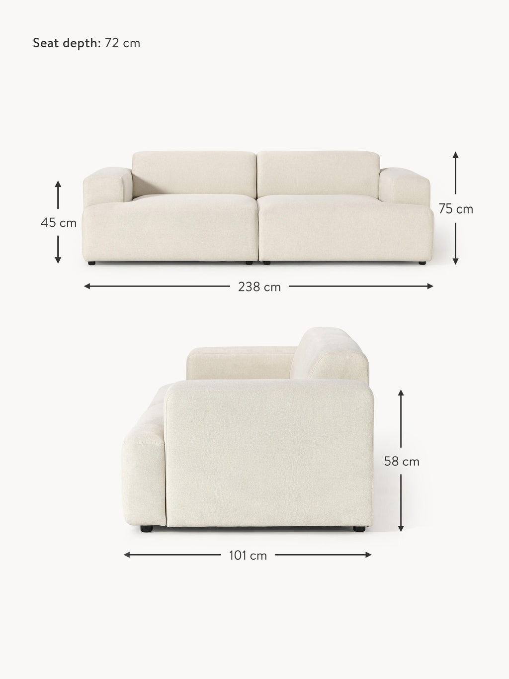 Melva Sofa (3-seater)