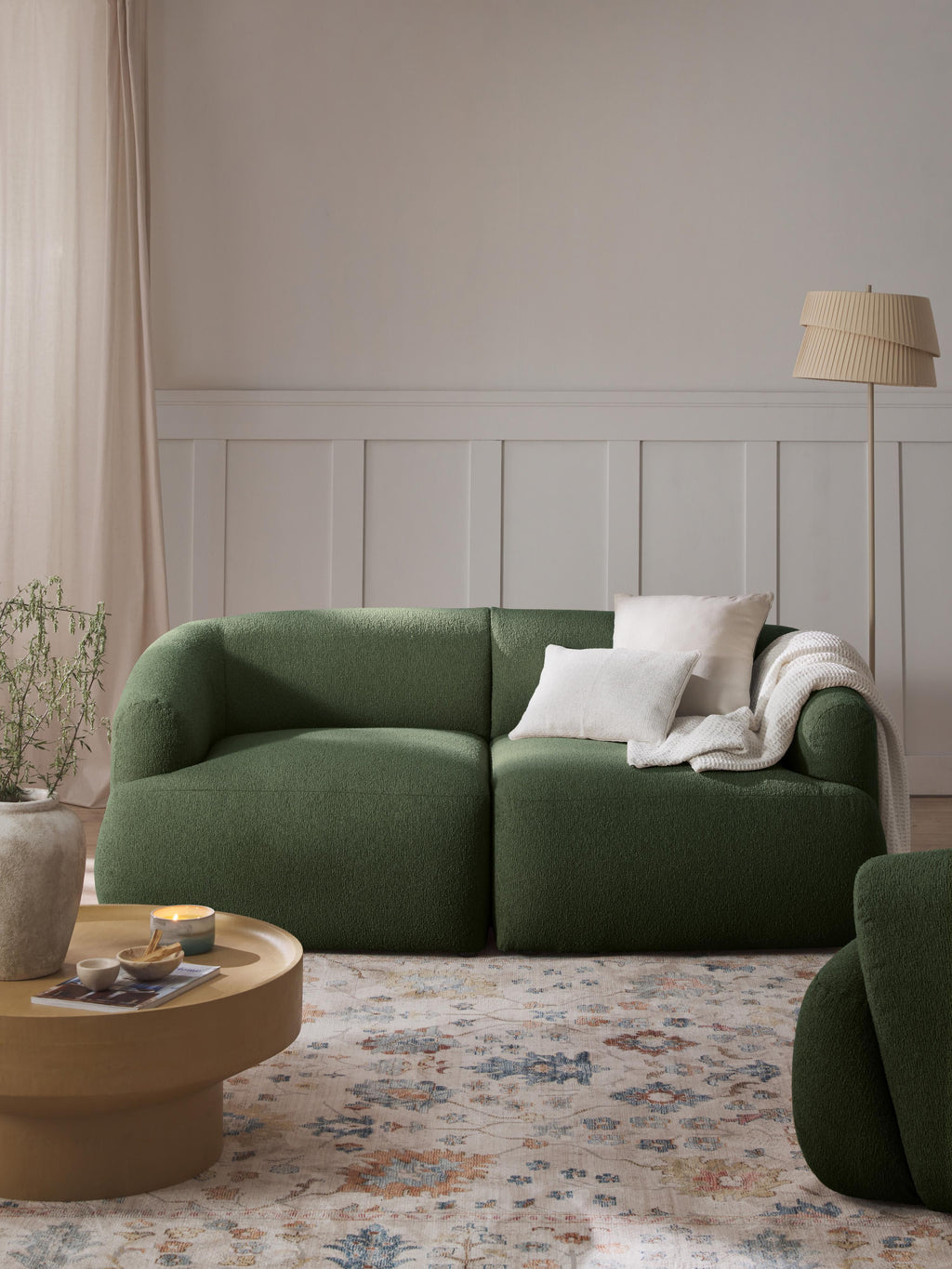 Sofia Modular Bouclé Sofa (2-seater)