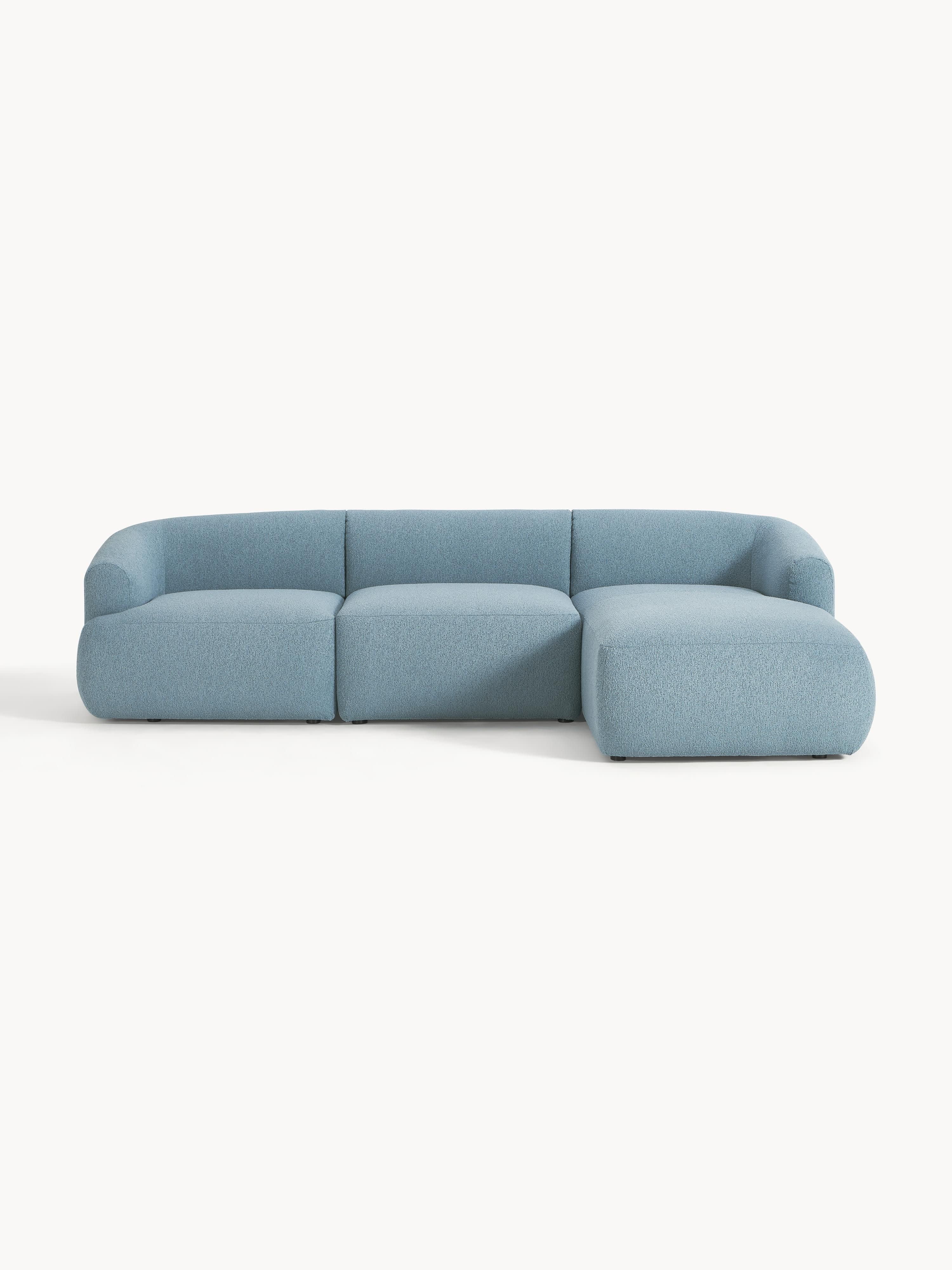 Sofia Modular Bouclé Corner Sofa (4-seater)