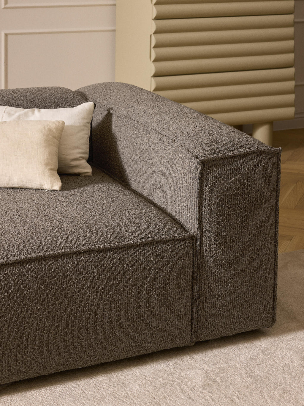 Lennon Bouclè Modular Sofa (3-seater)