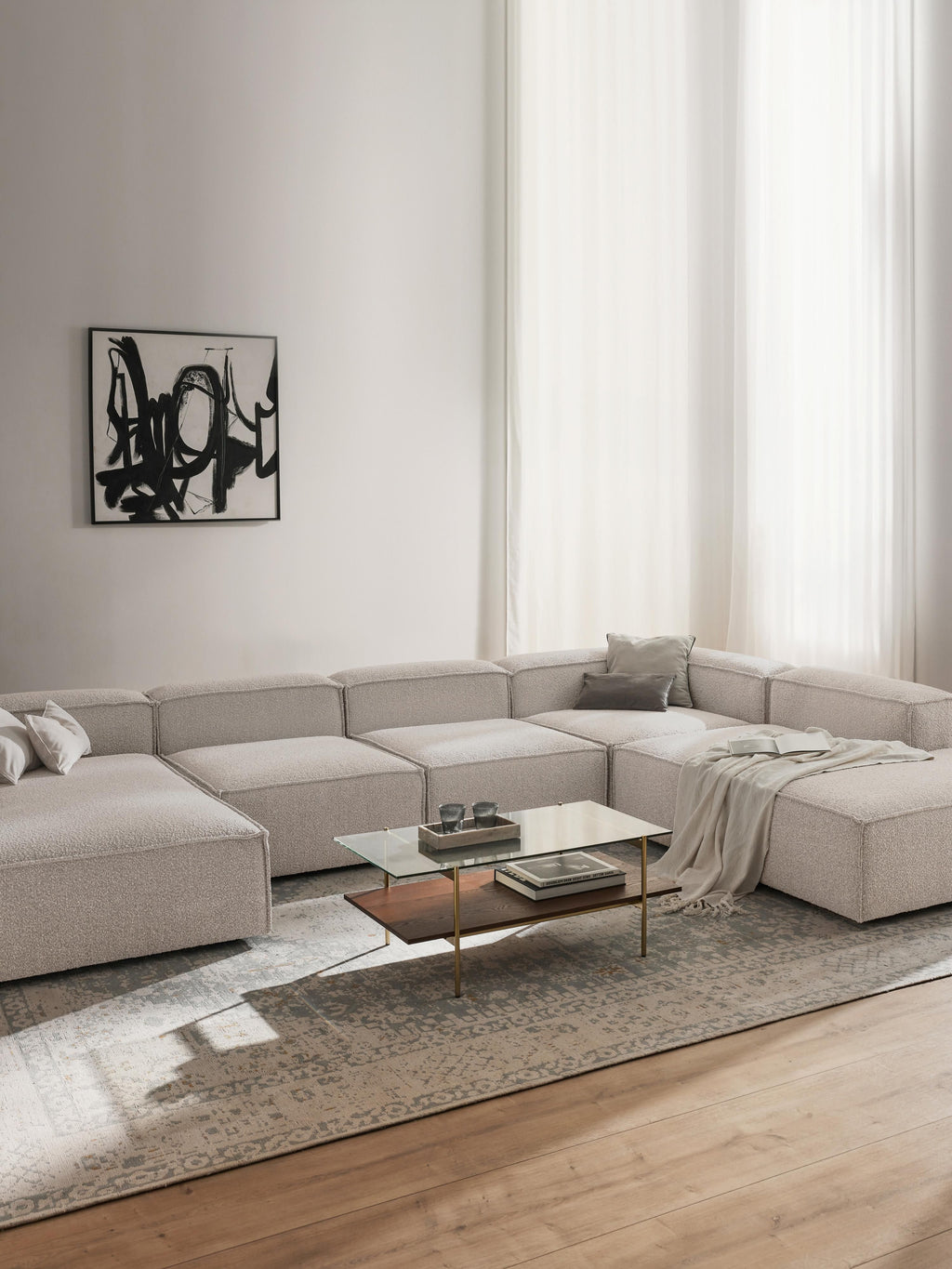 Lennon XL Bouclé Modular Sofa