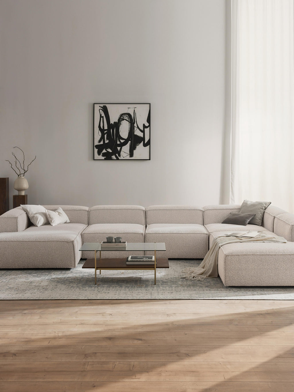 Lennon XL Bouclé Modular Sofa