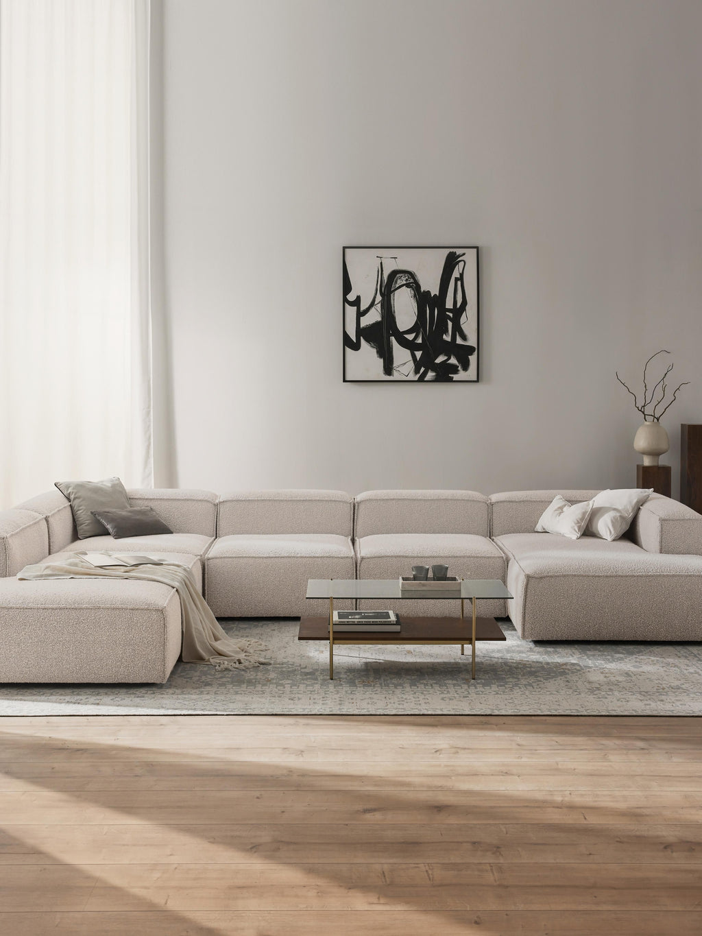 Lennon XL Bouclé Modular Sofa
