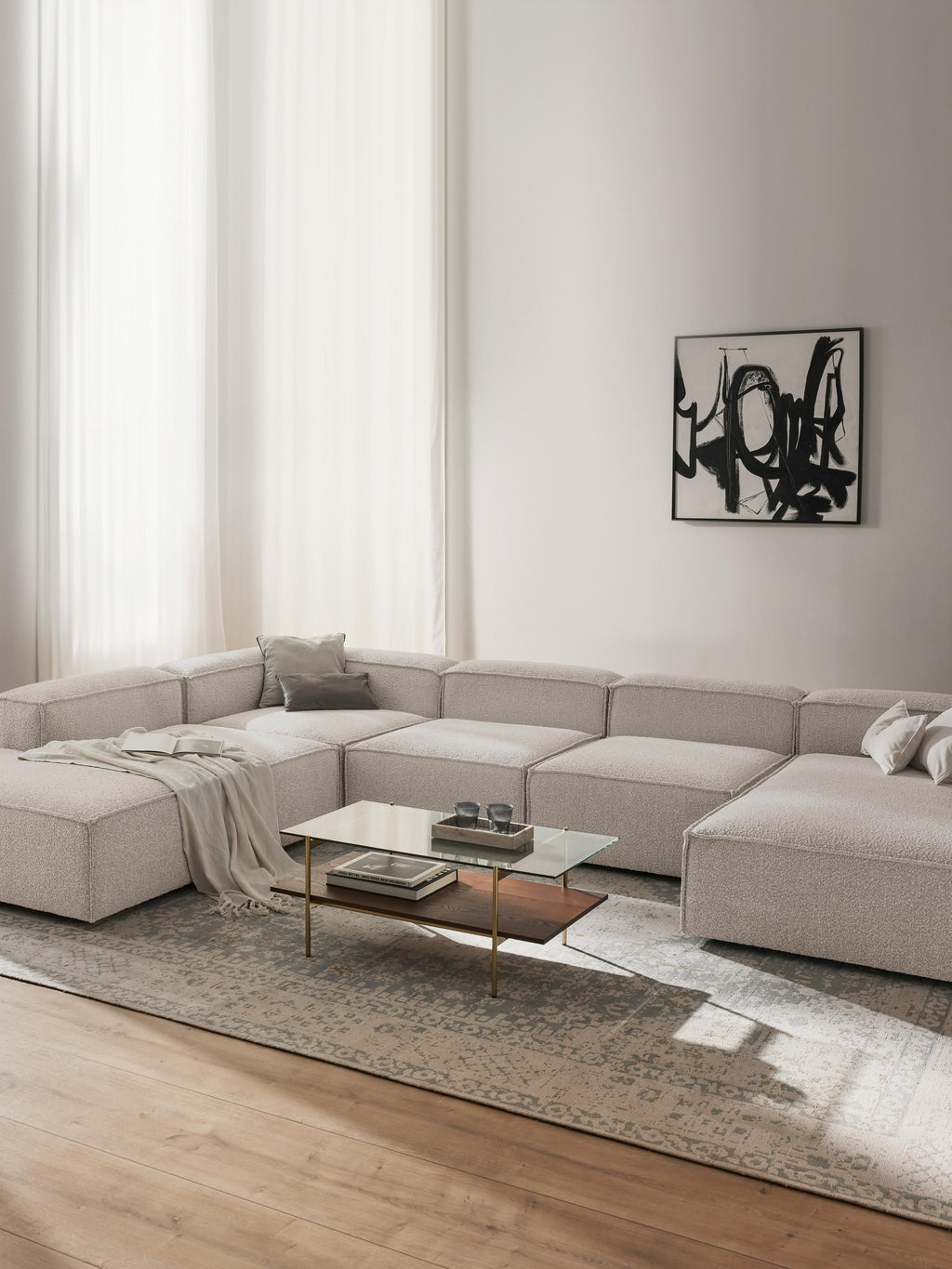 Lennon XL Bouclé Modular Sofa