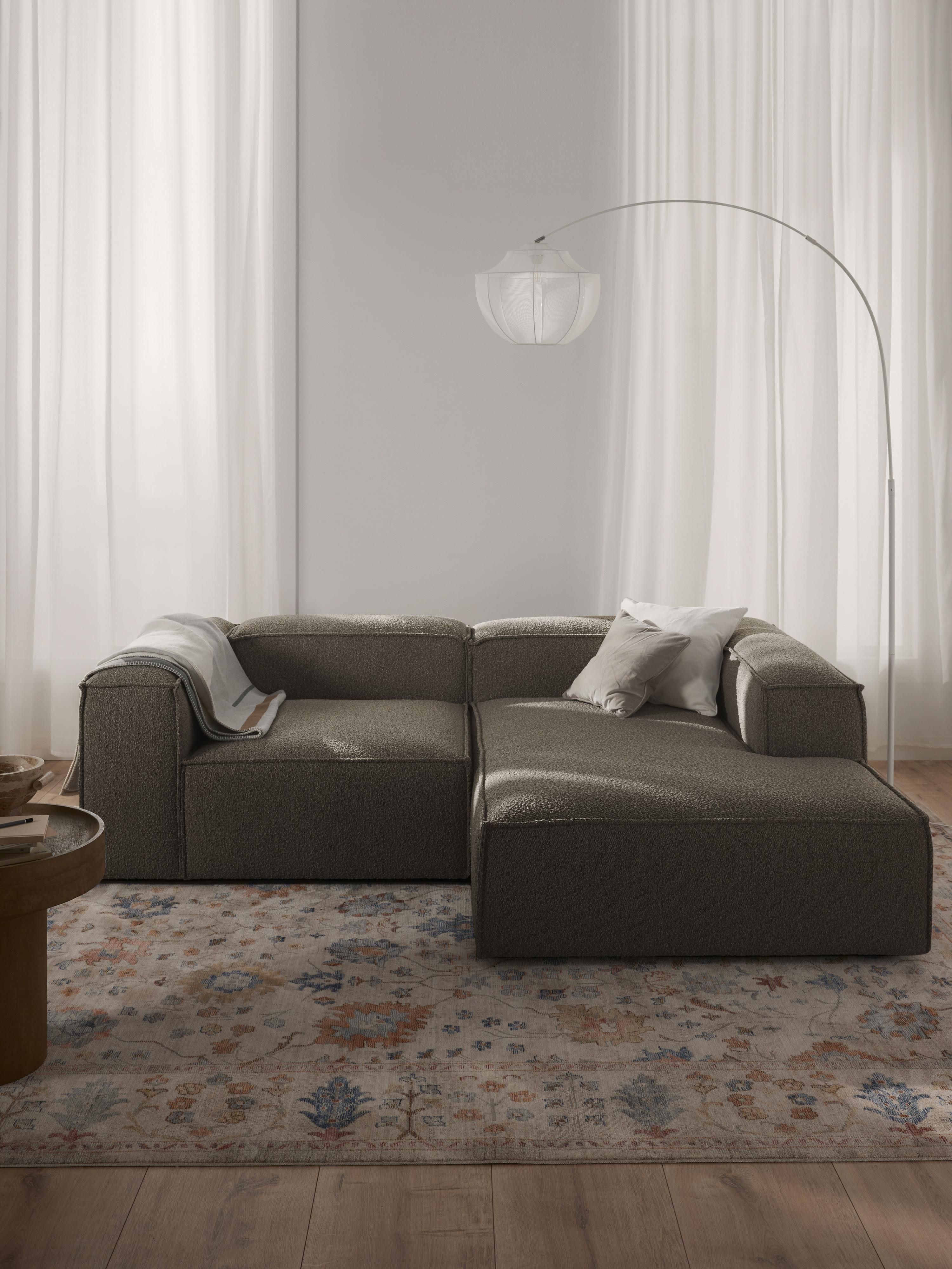 Lennon Bouclé Modular Corner Sofa (3-seater)