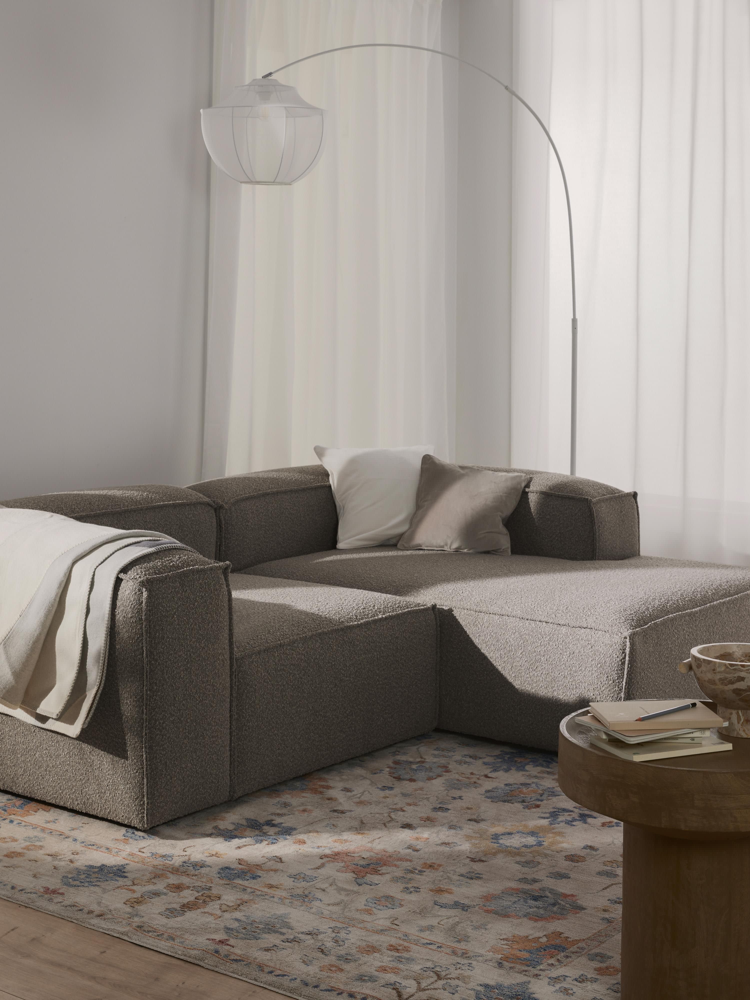 Lennon Bouclé Modular Corner Sofa (3-seater)