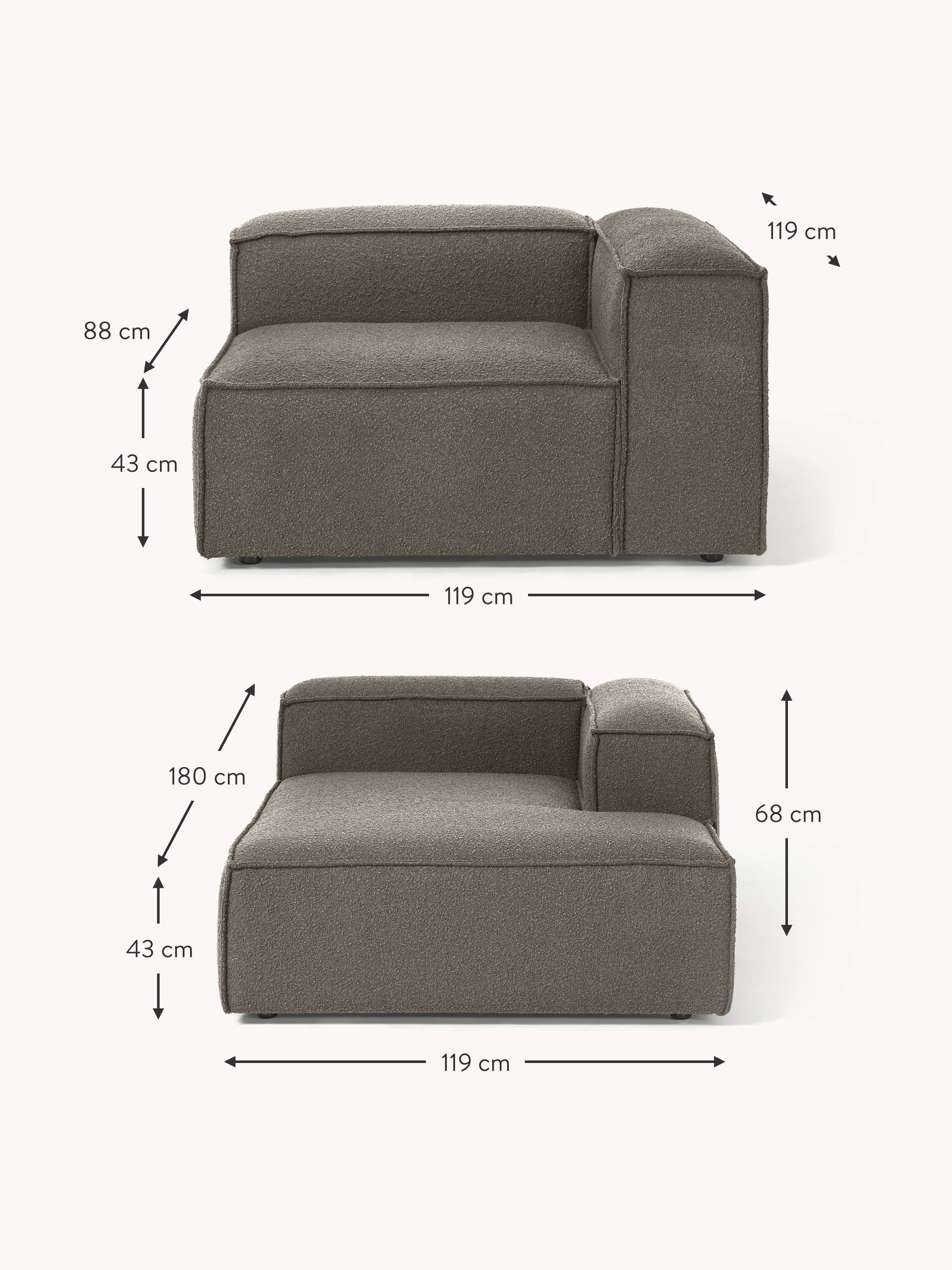 Lennon Bouclé Modular Corner Sofa (3-seater)