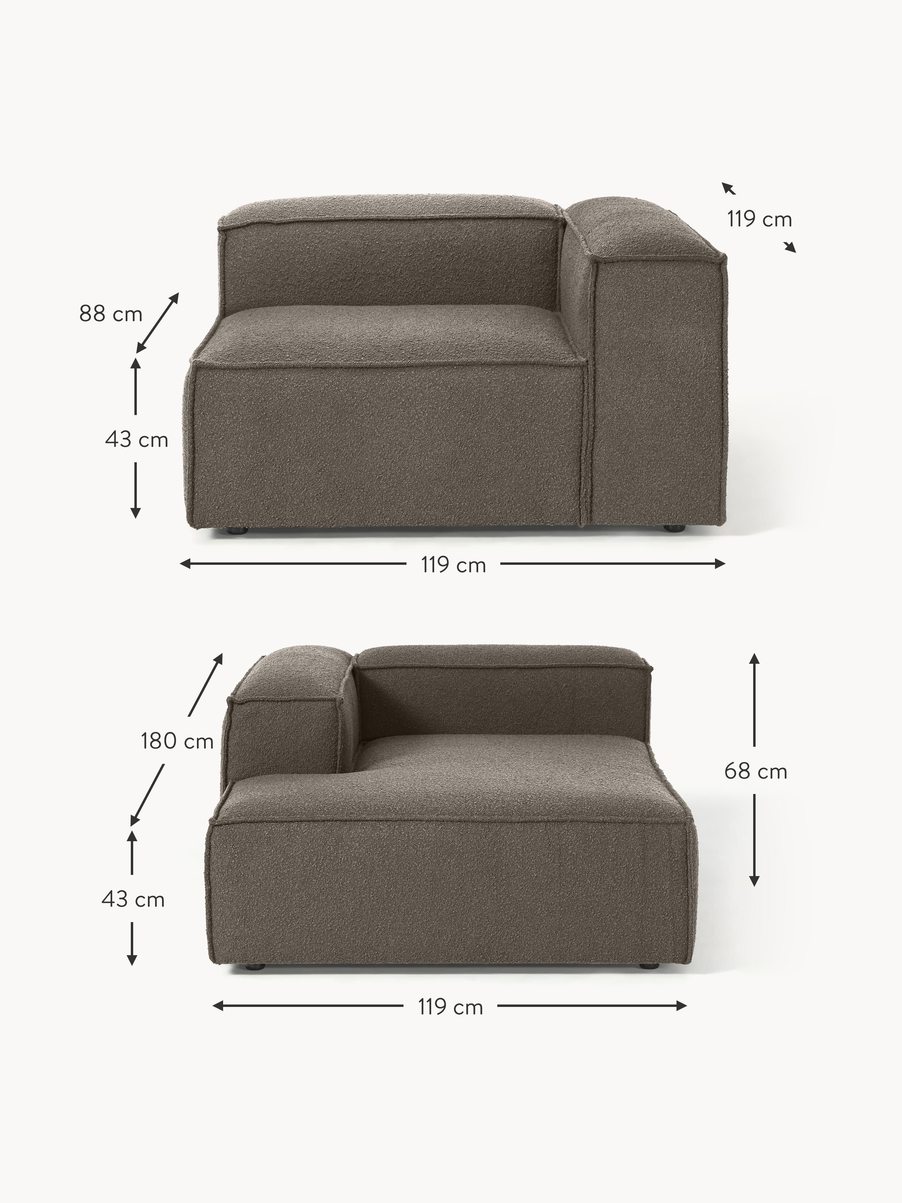 Lennon Bouclé Modular Corner Sofa (3-seater)