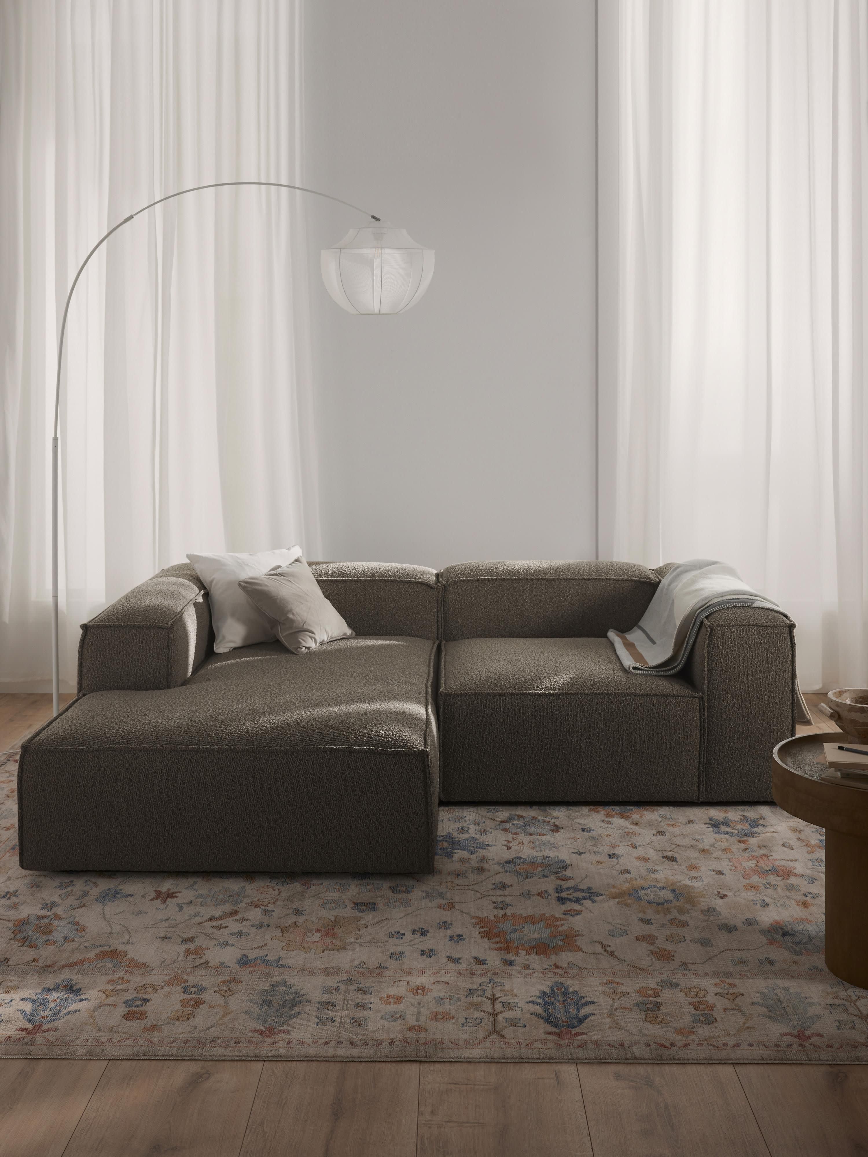Lennon Bouclé Modular Corner Sofa (3-seater)
