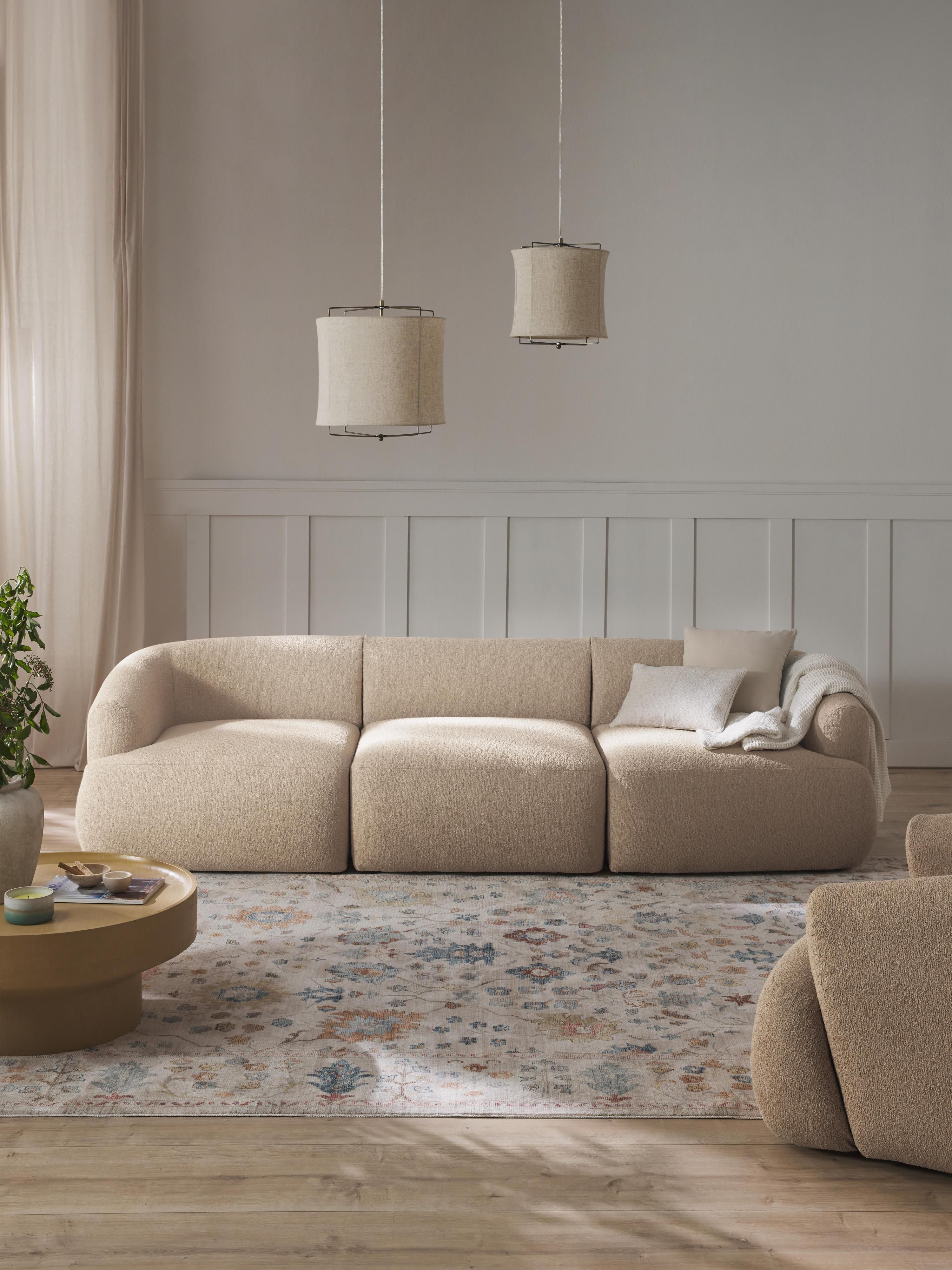 Sofia Modular Bouclé Sofa (3-seater)
