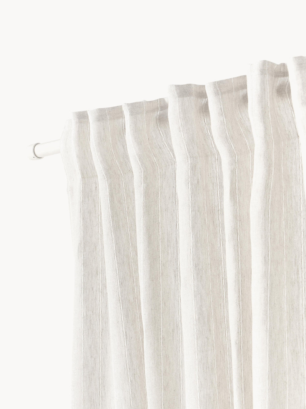 Birch Sheer Multi-Band Curtains, Set of 2, W 130 cm