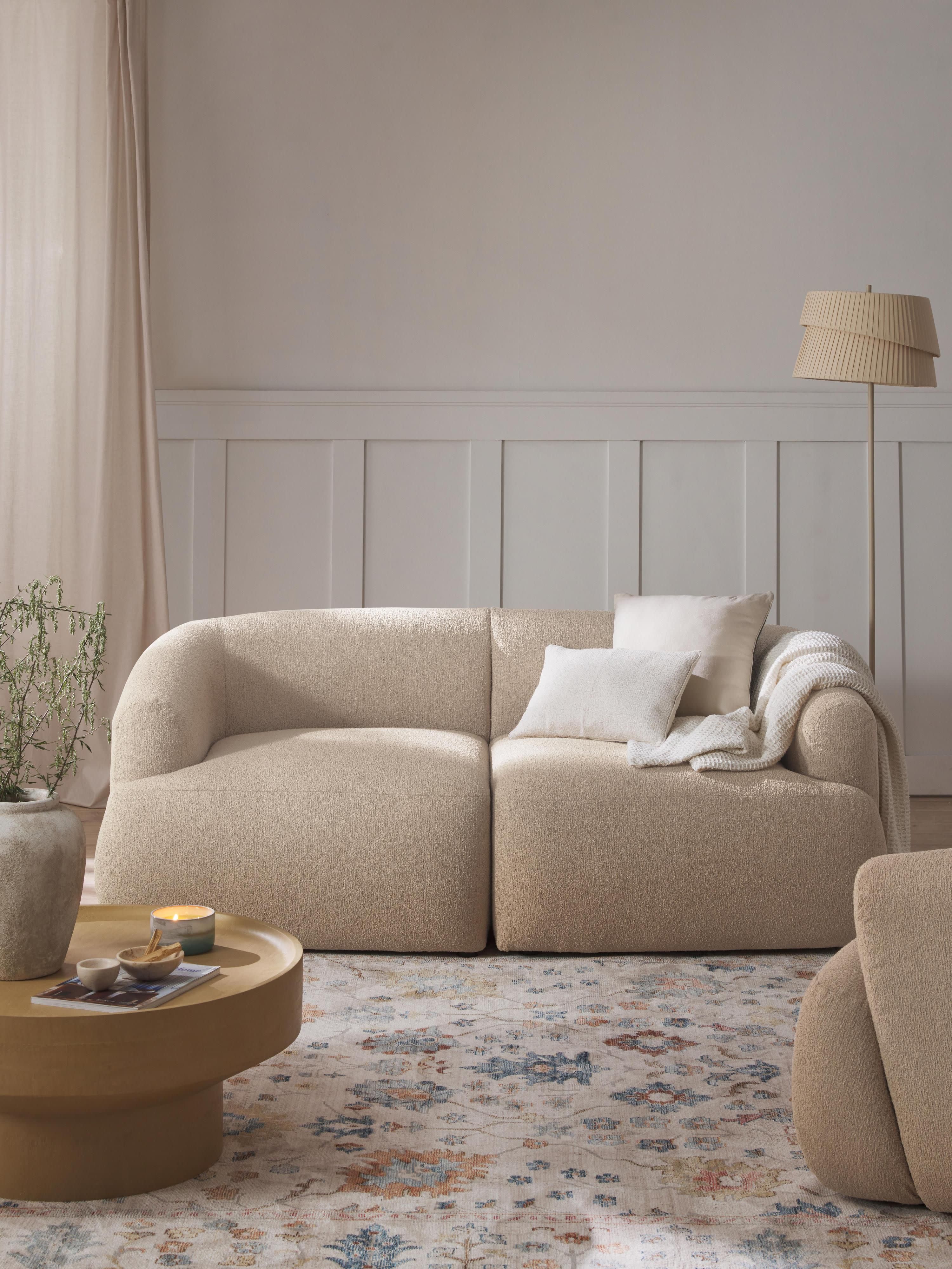 Sofia Modular Bouclé Sofa (2-seater)