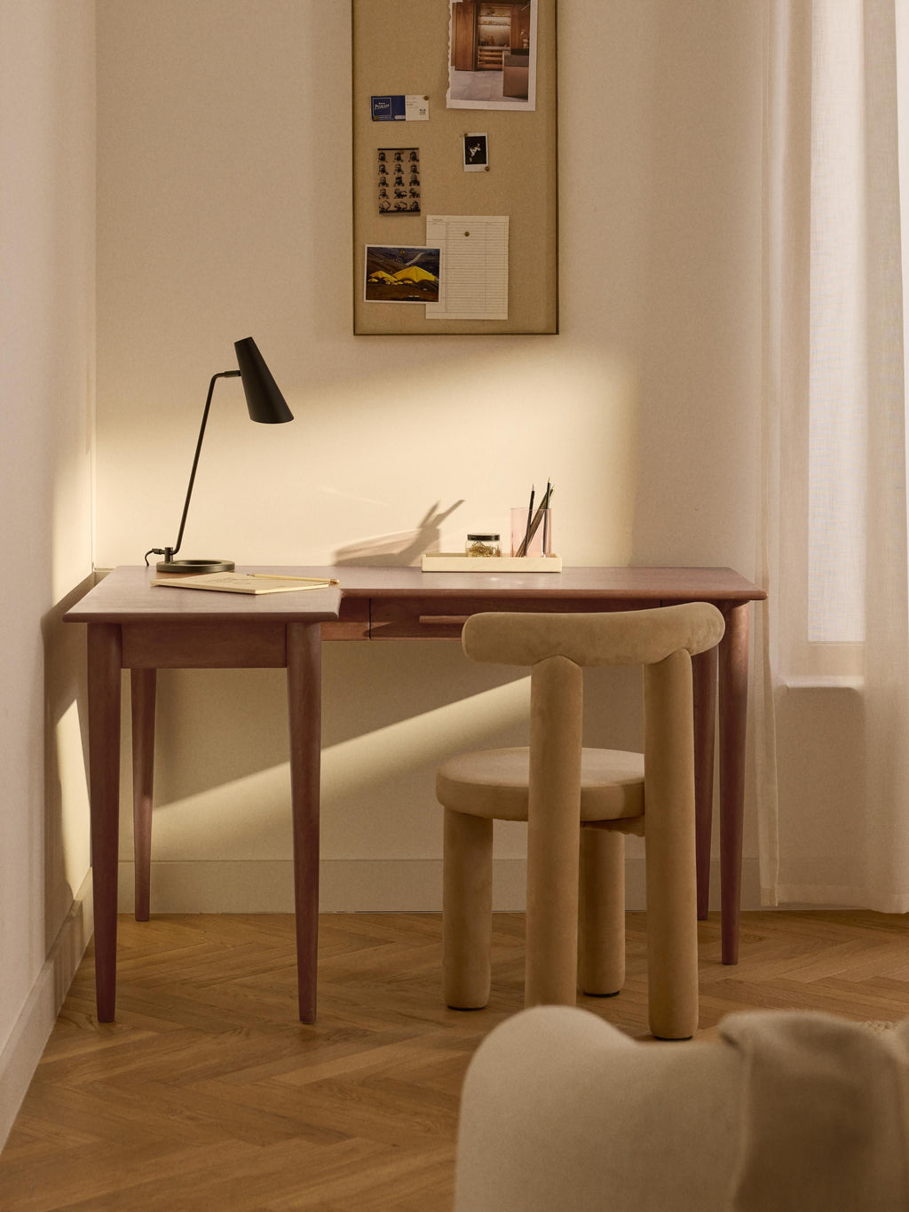 Paul Mango Wood Corner Desk