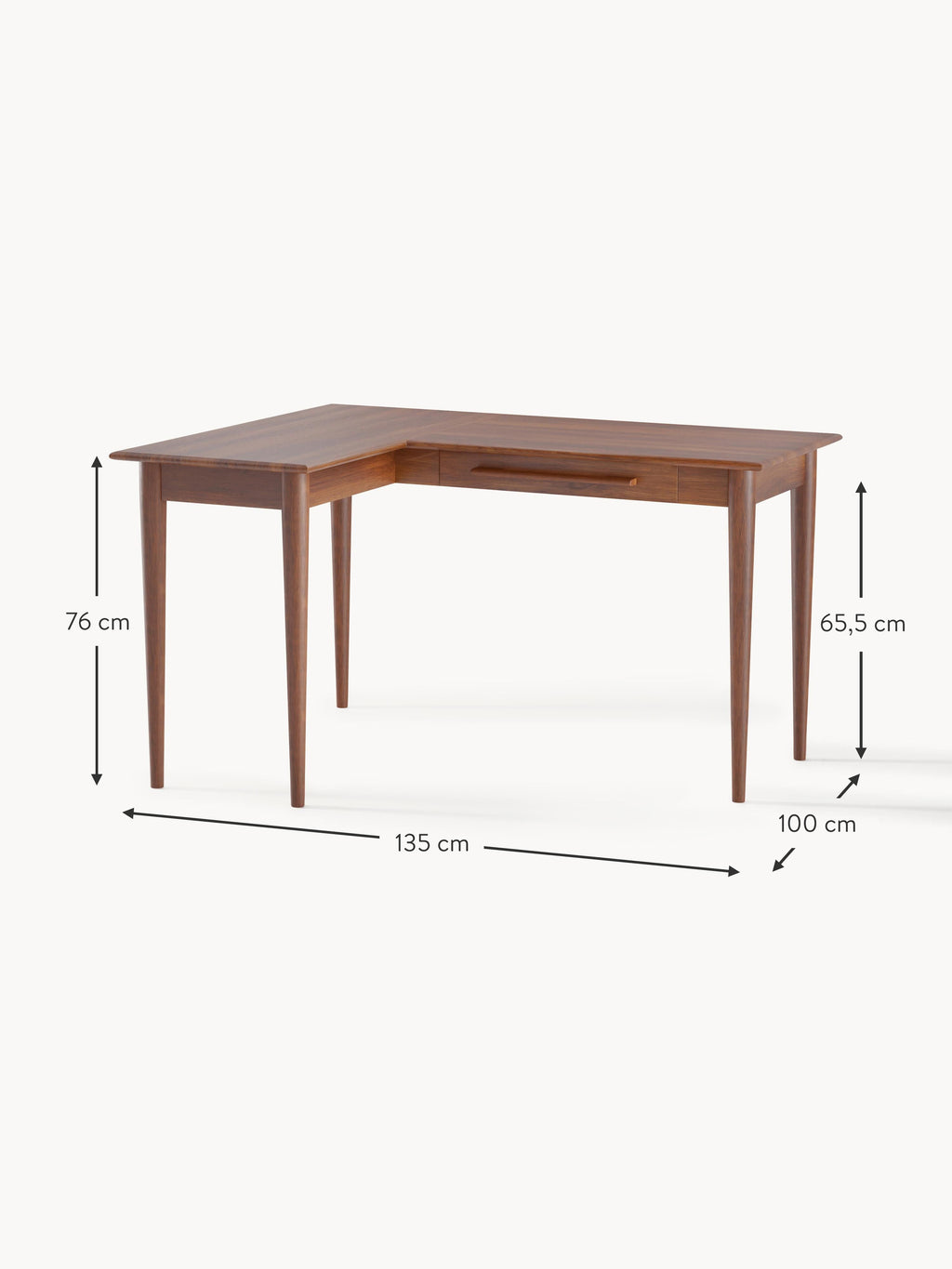 Paul Mango Wood Corner Desk
