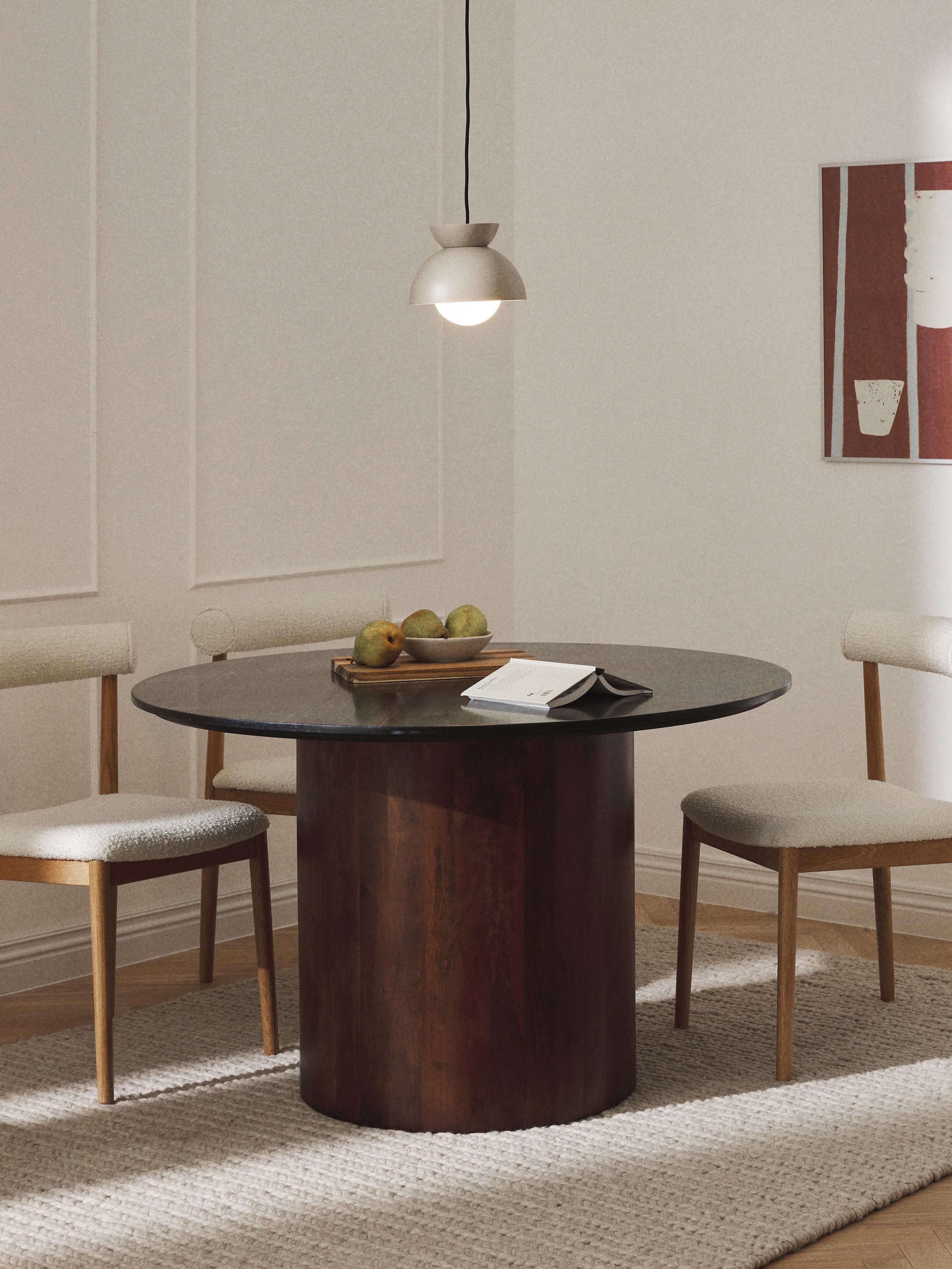 Abby Round Marble Dining Table, Ø 120 cm