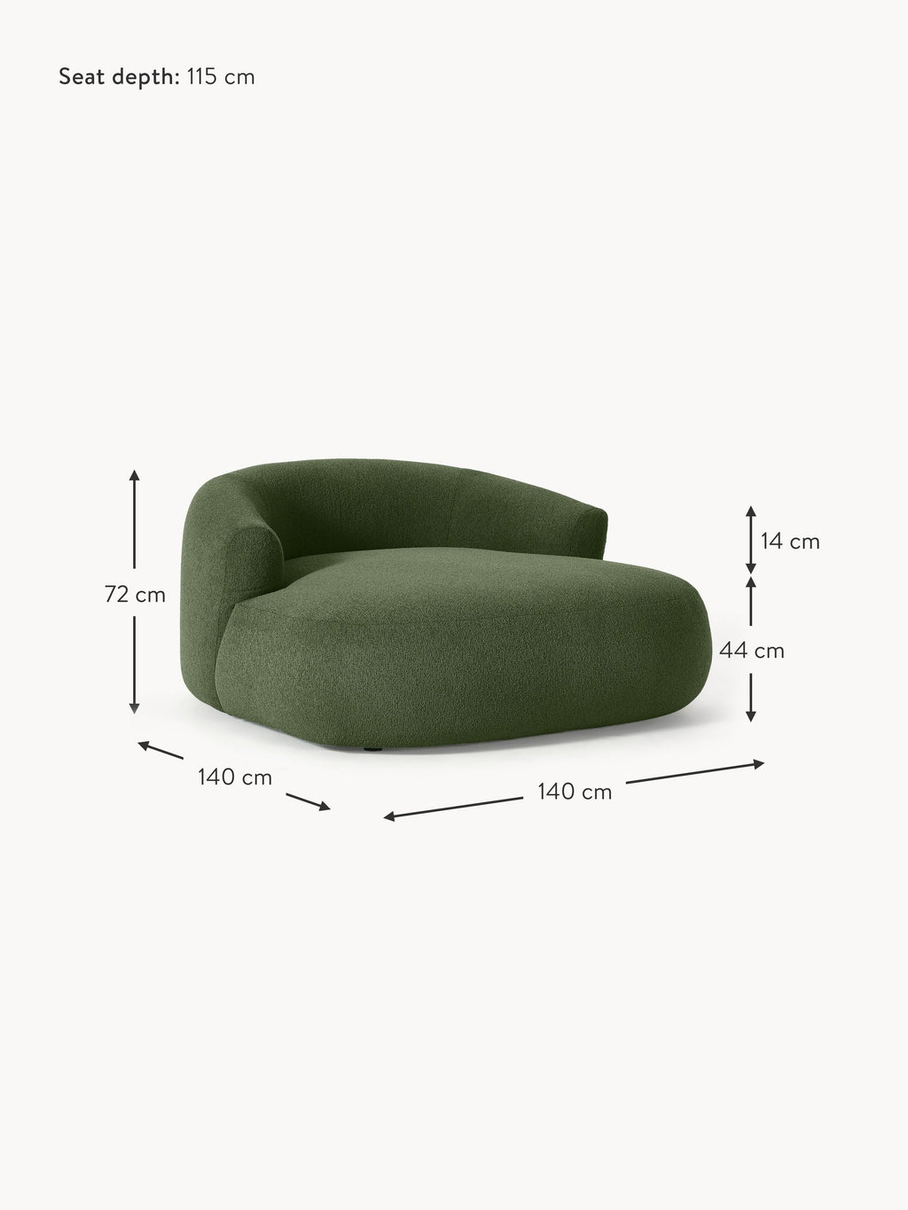 Sofia XL Bouclé Lounge Chair