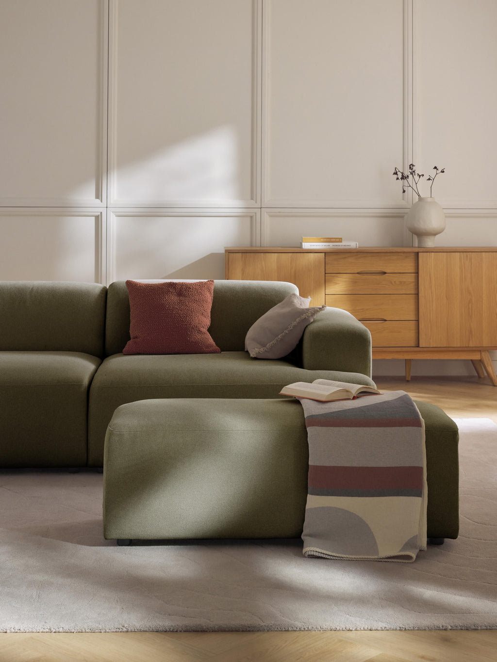 Melva XL Ottoman, W 116 x D 42 cm