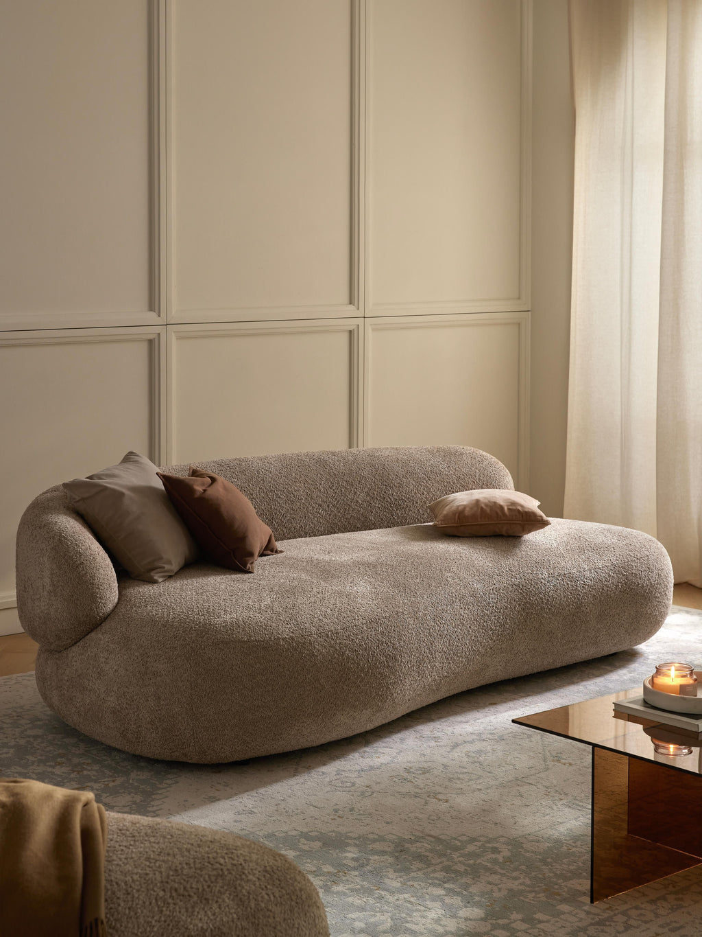 Alba Teddy Bouclé Sofa (3-seater)