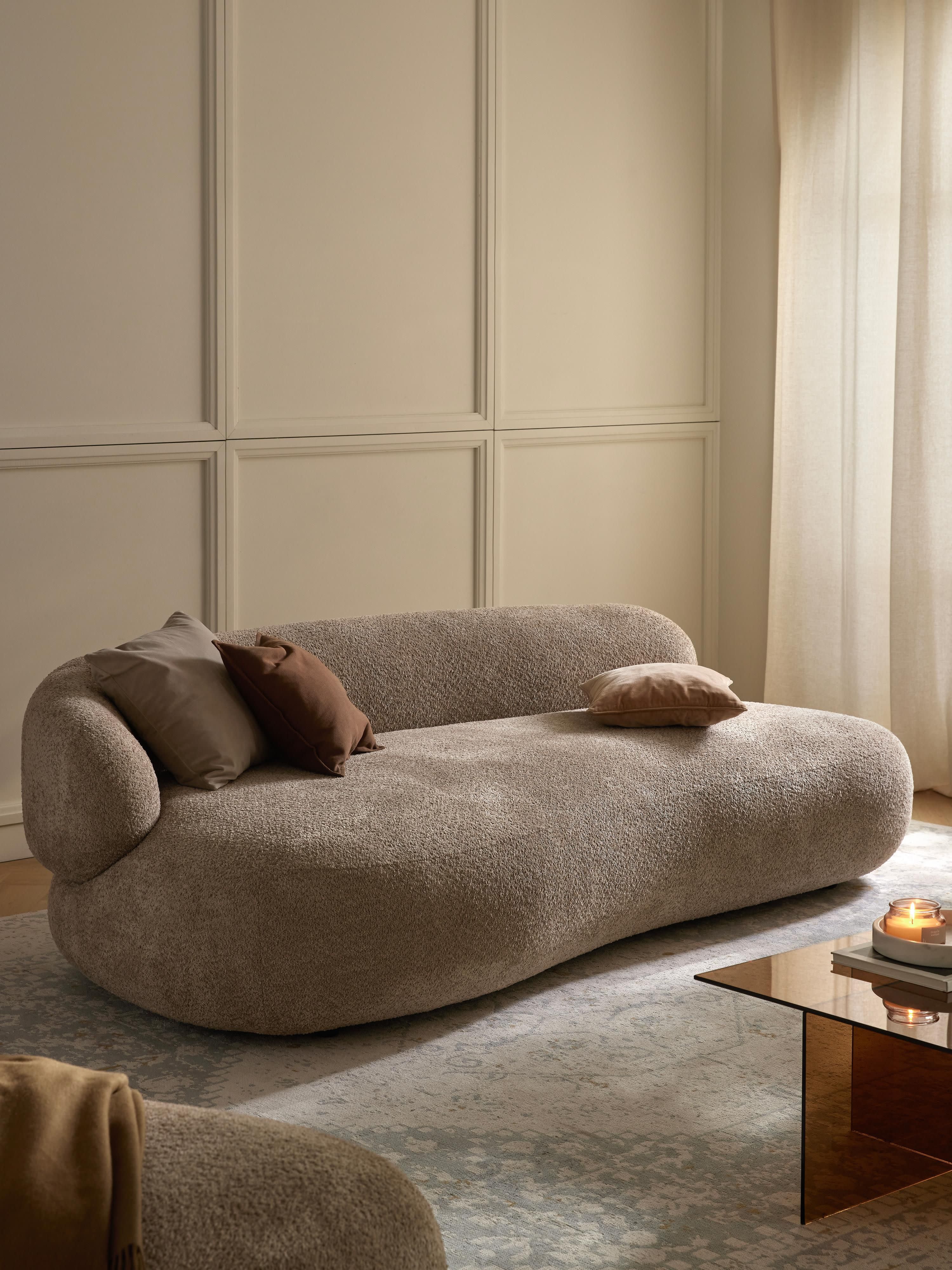 Alba Teddy Bouclé Sofa (3-seater)