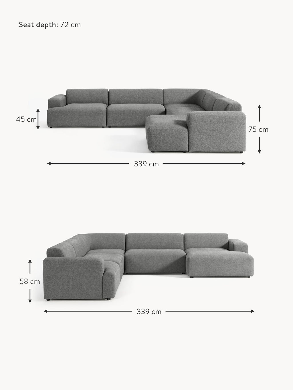 Melva XL Corner Sofa