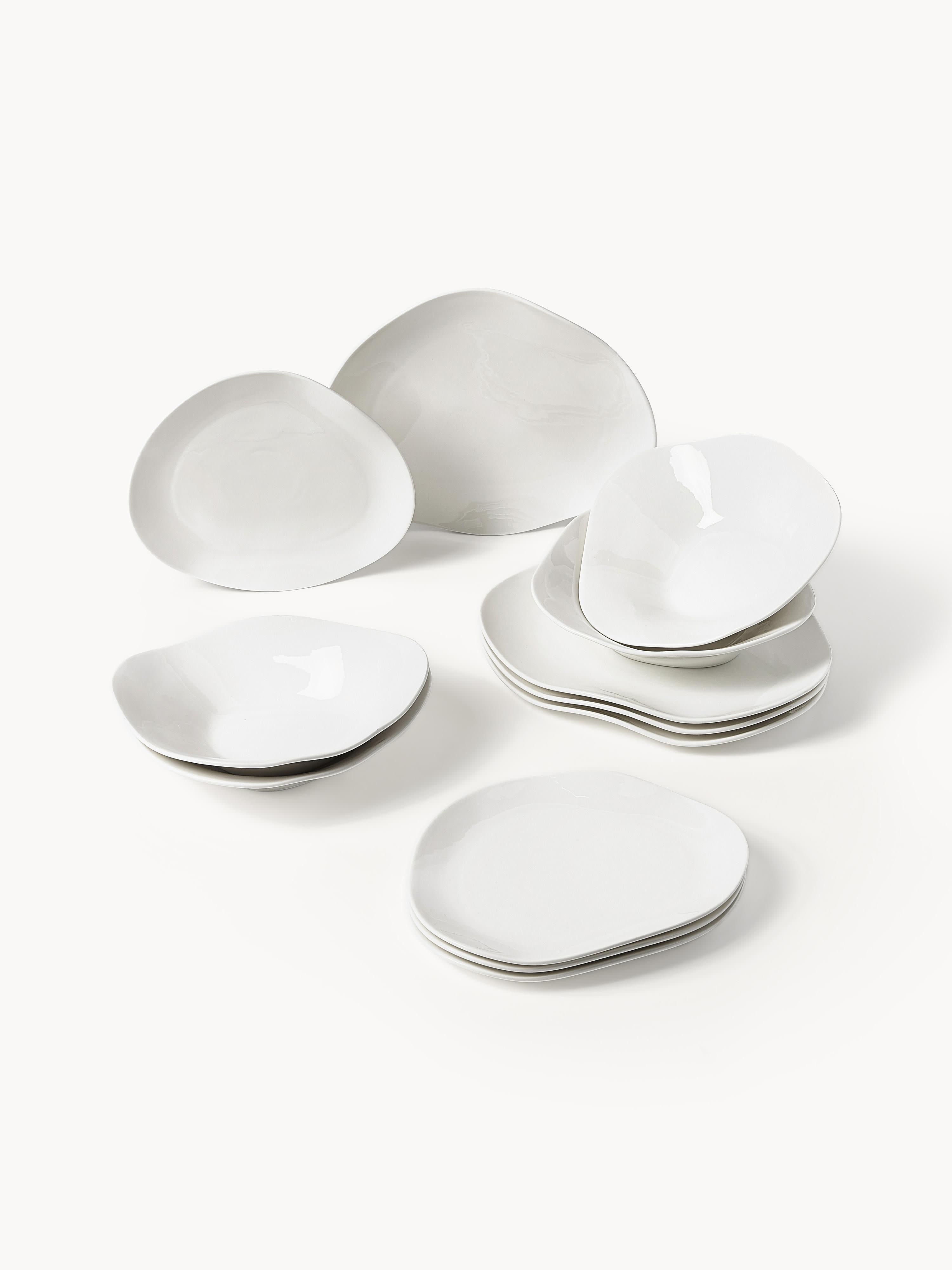 Gallery image 1 - Organic Shaped Porcelain Tableware Set Joana