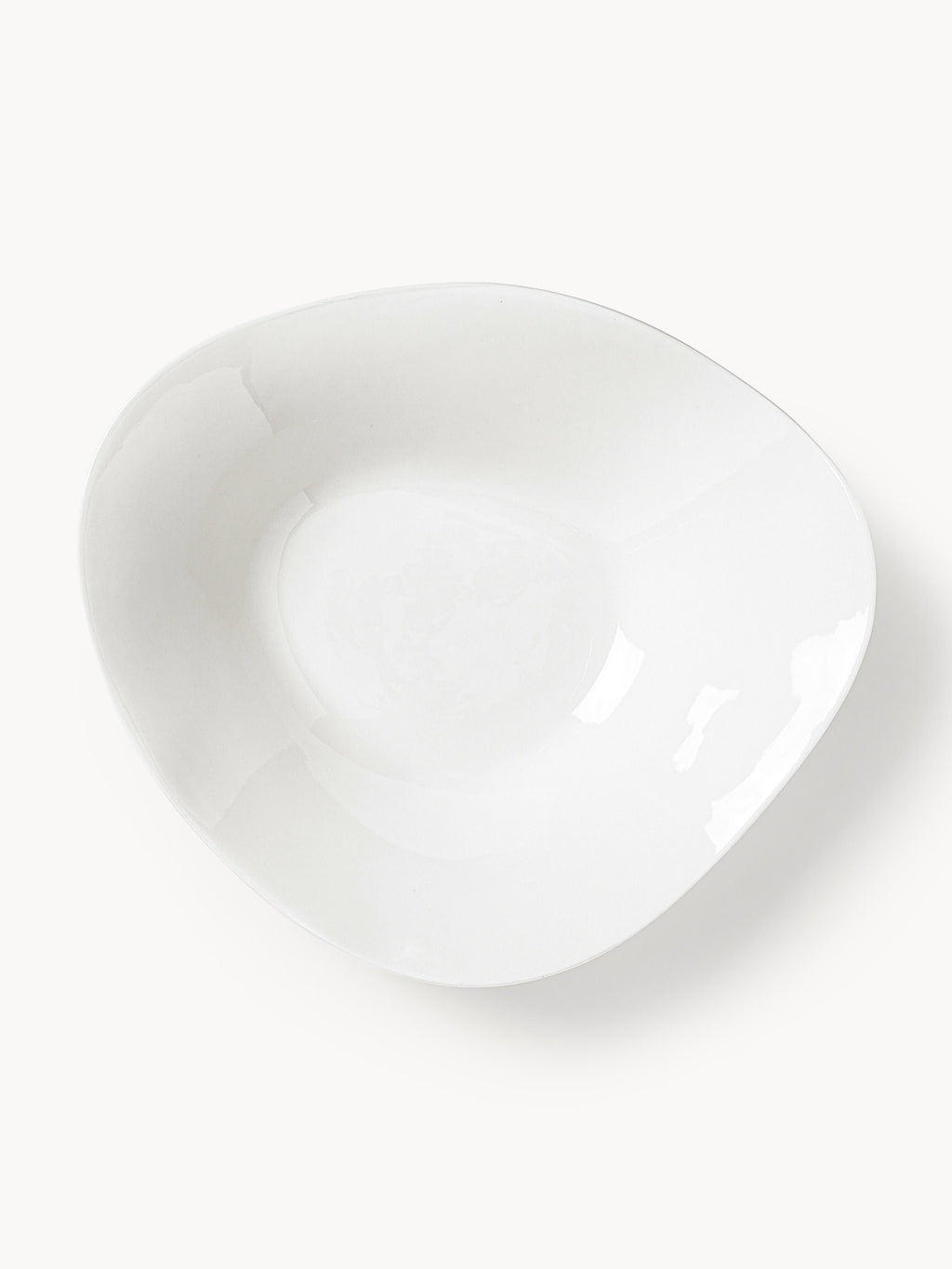 Joana Organic Shaped Porcelain Tableware Set, 4 people, Set of 12