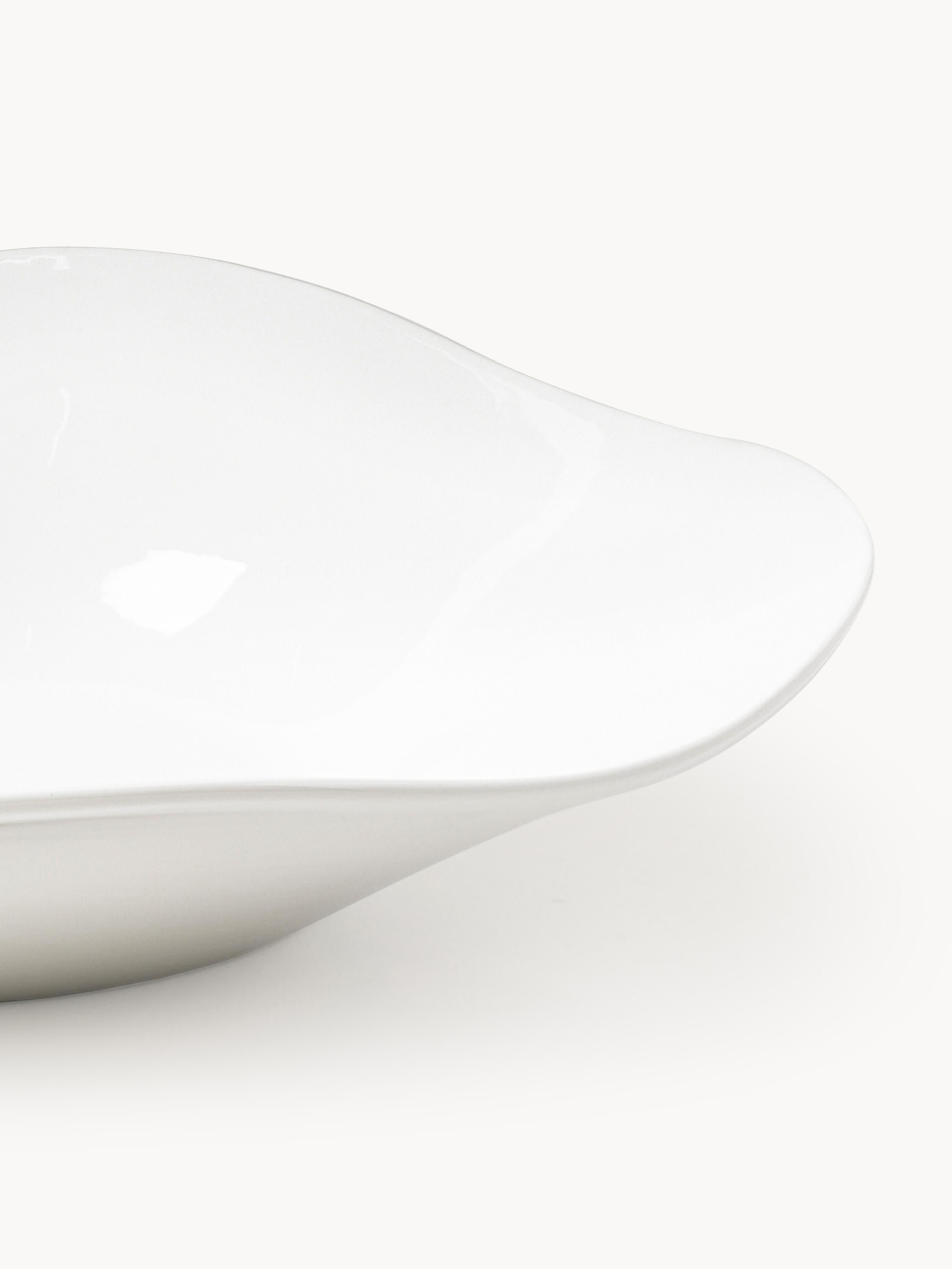 Joana Organic Shaped Porcelain Tableware Set, 4 people, Set of 12