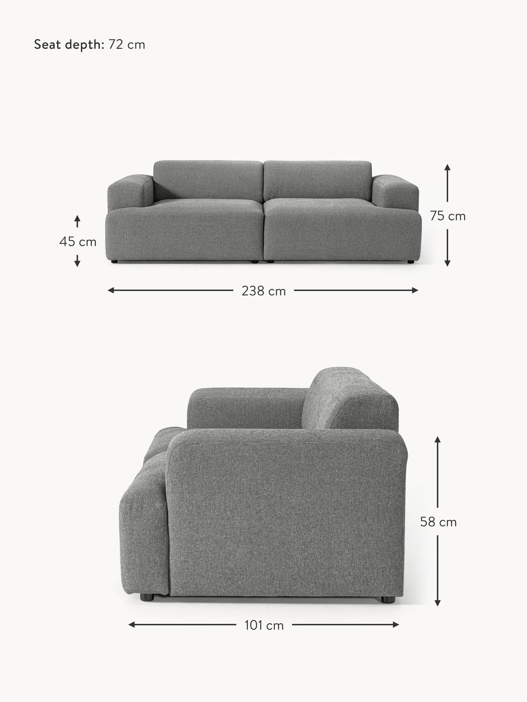 Melva Sofa (3-seater)