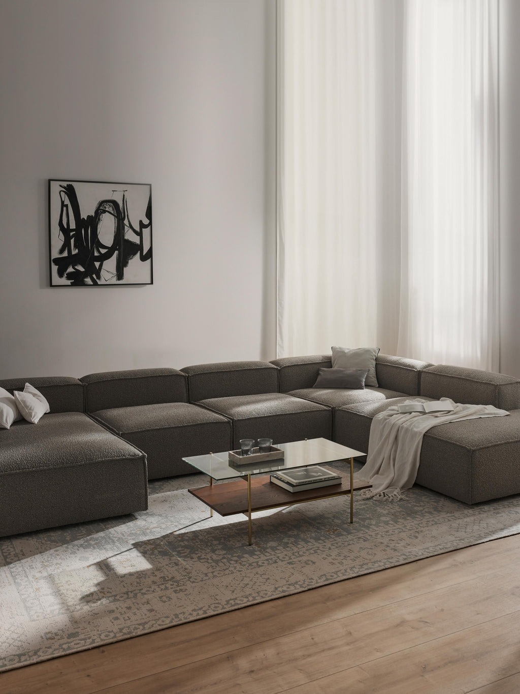 Lennon XL Bouclé Modular Sofa