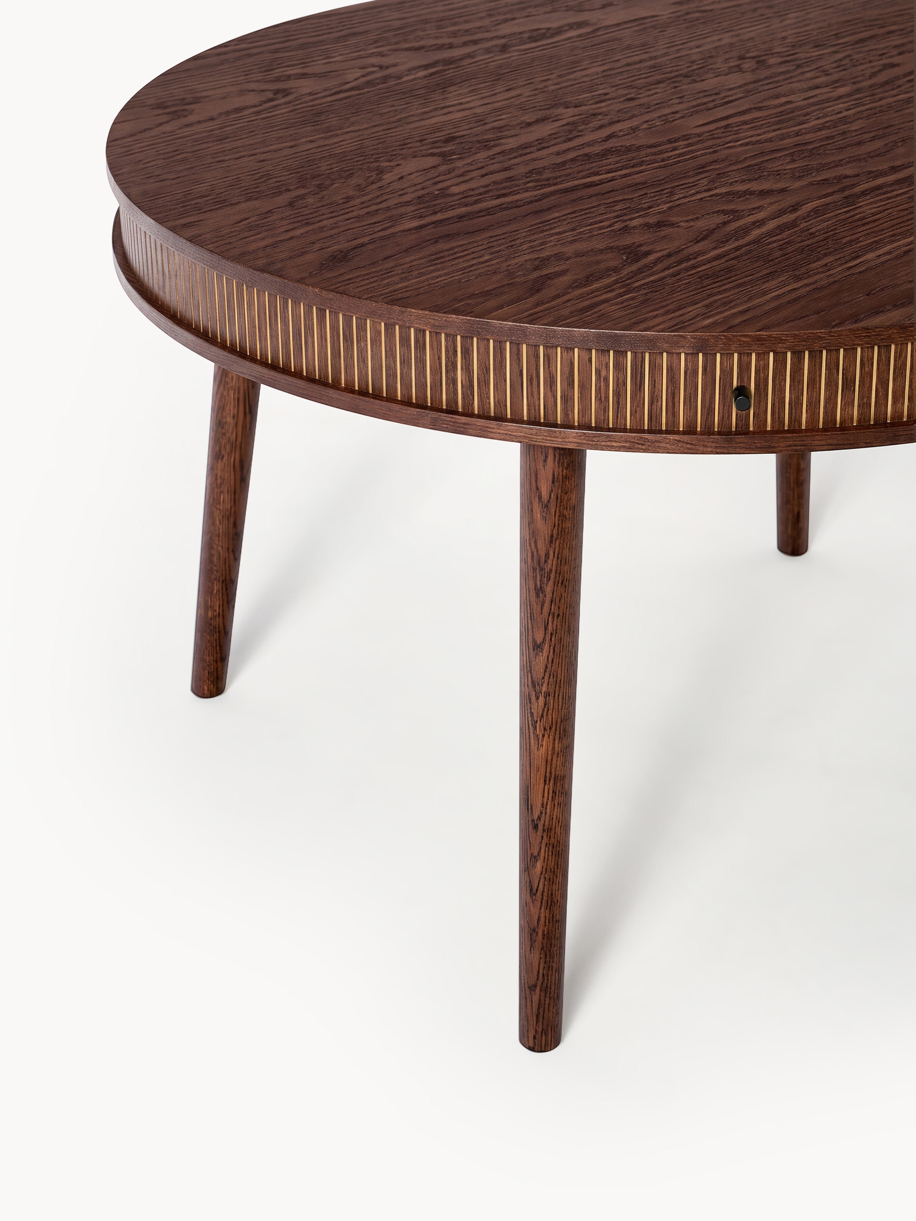 Calary Round Dining Table with Storage Space, in various sizes