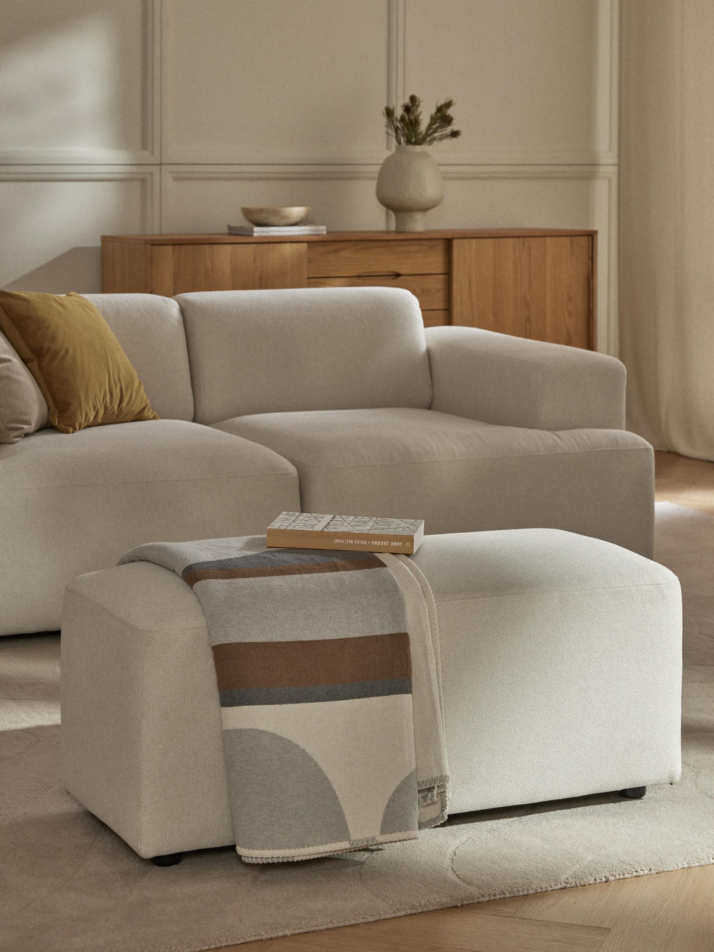 Melva Ottoman, W 99 x D 42 cm
