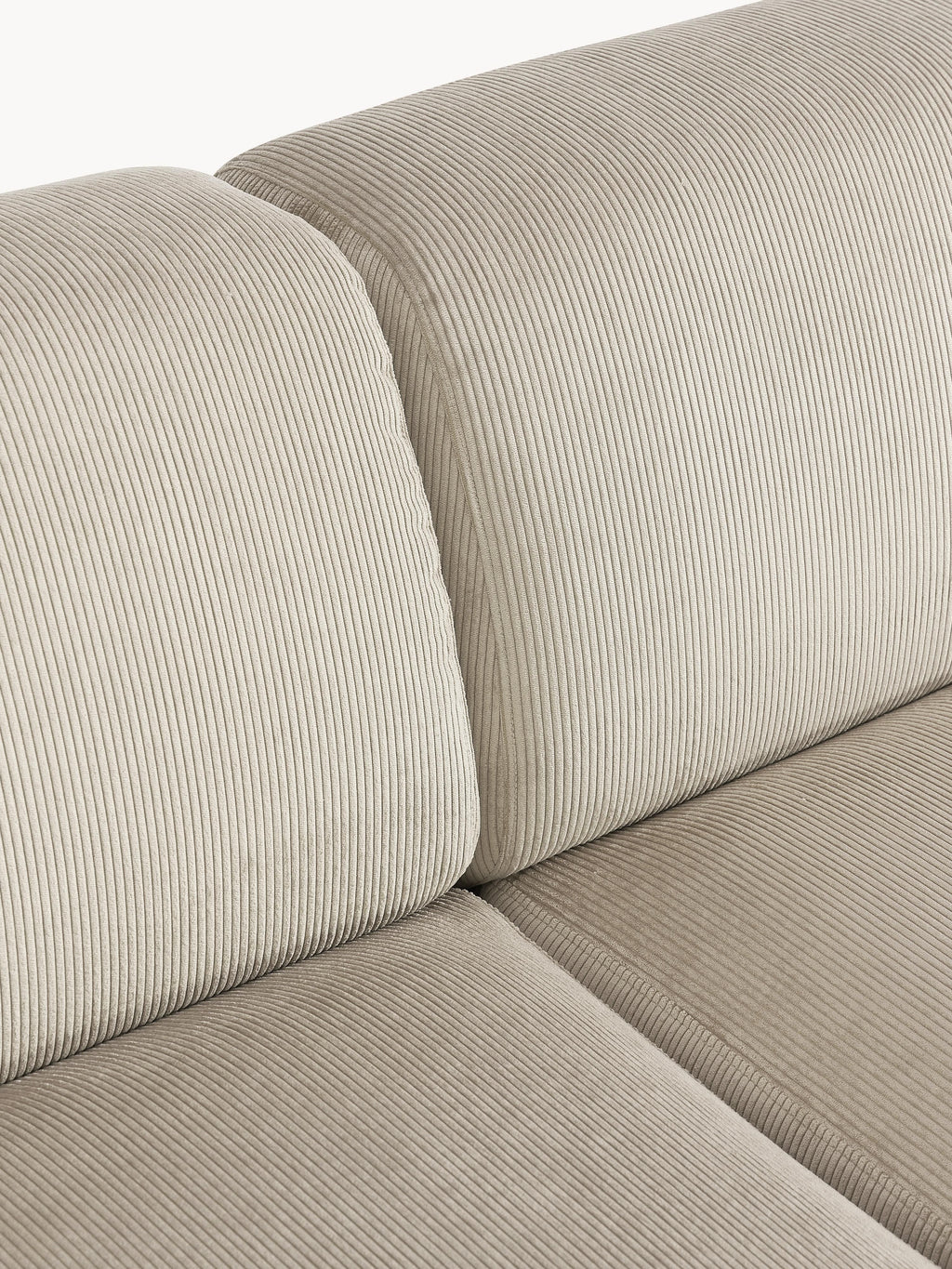 Melva Large Corduroy Corner Sofa (4-seater)