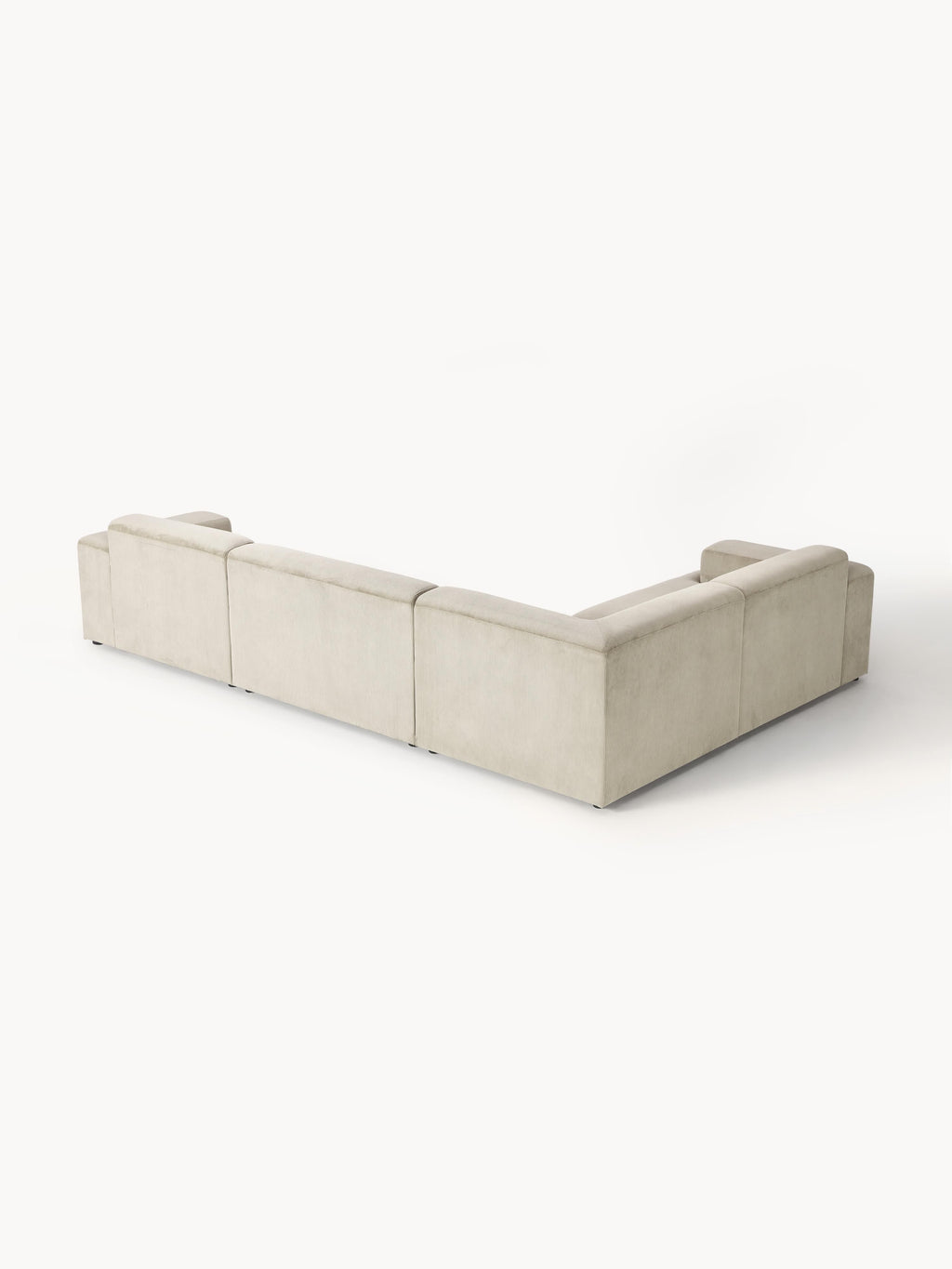 Melva Large Corduroy Corner Sofa (4-seater)