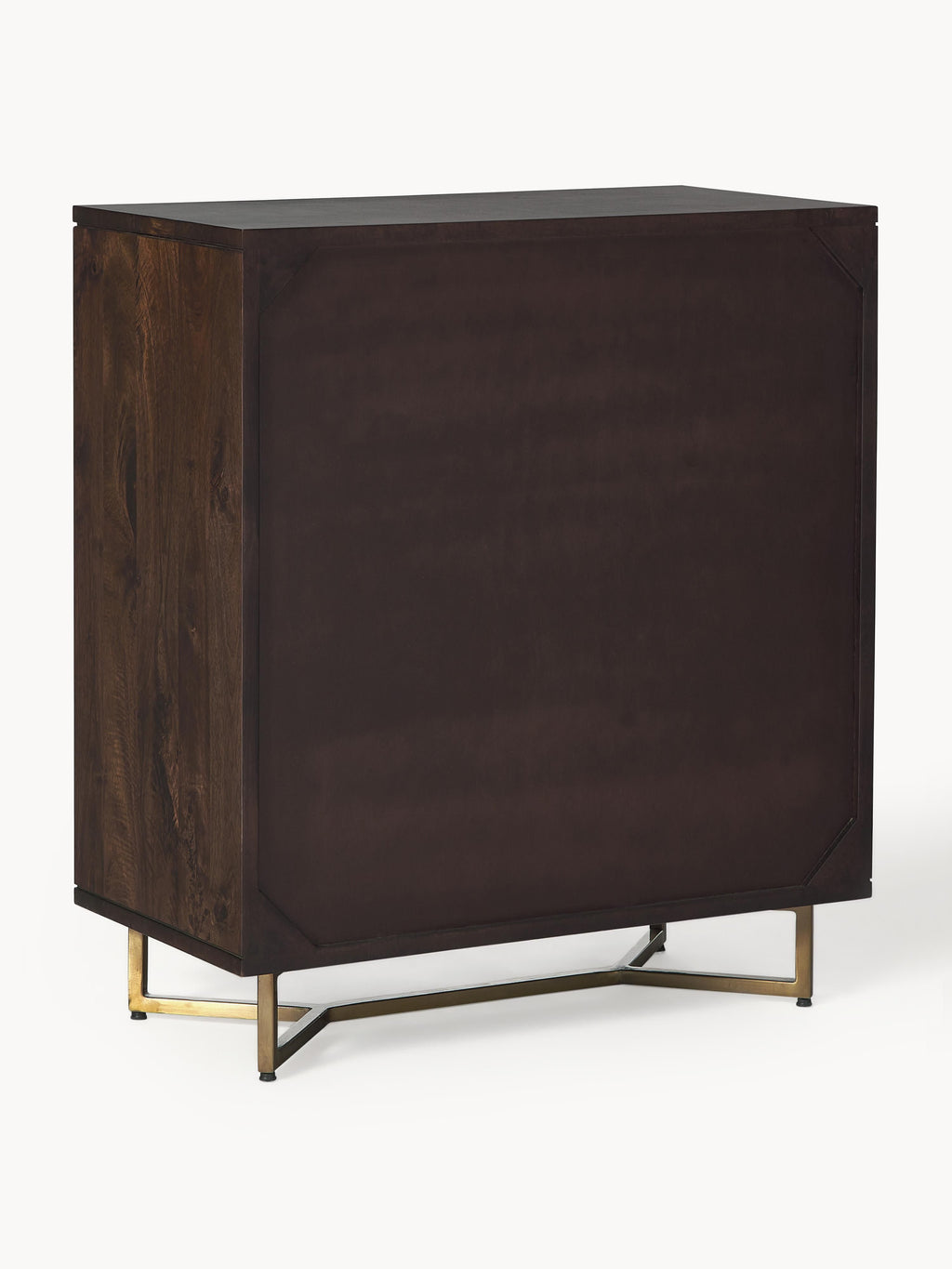 Luca Mango Wood Dresser with Herringbone Pattern