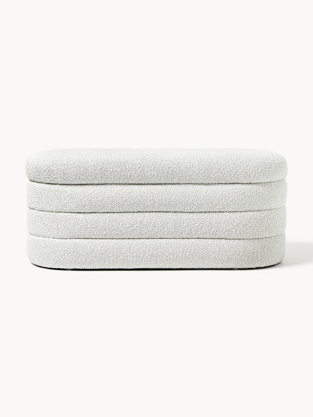 Alto Bouclé Upholstered Bench with Storage Space