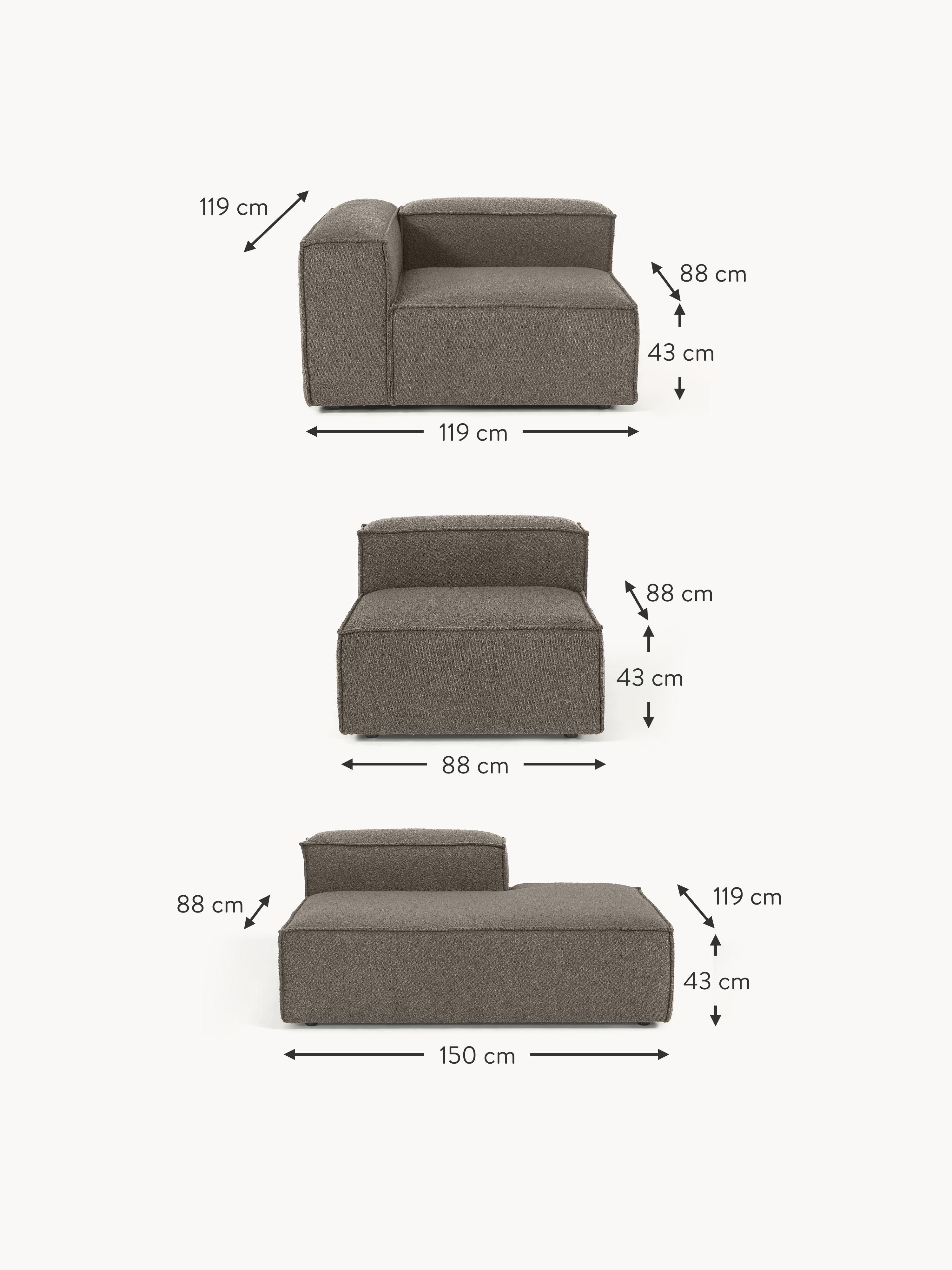 Lennon Bouclé Modular XL Ottoman
