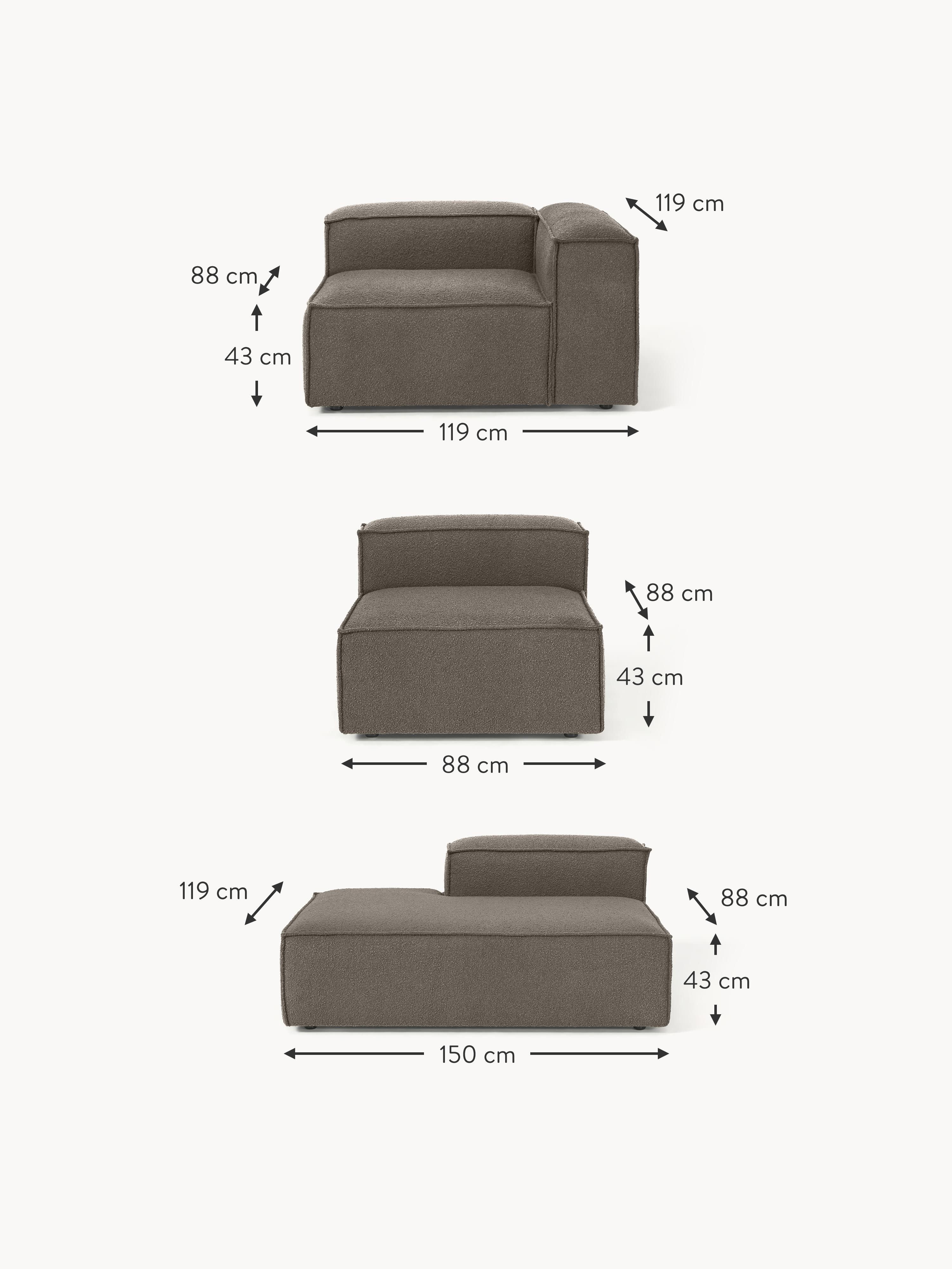 Lennon Bouclé Modular XL Ottoman