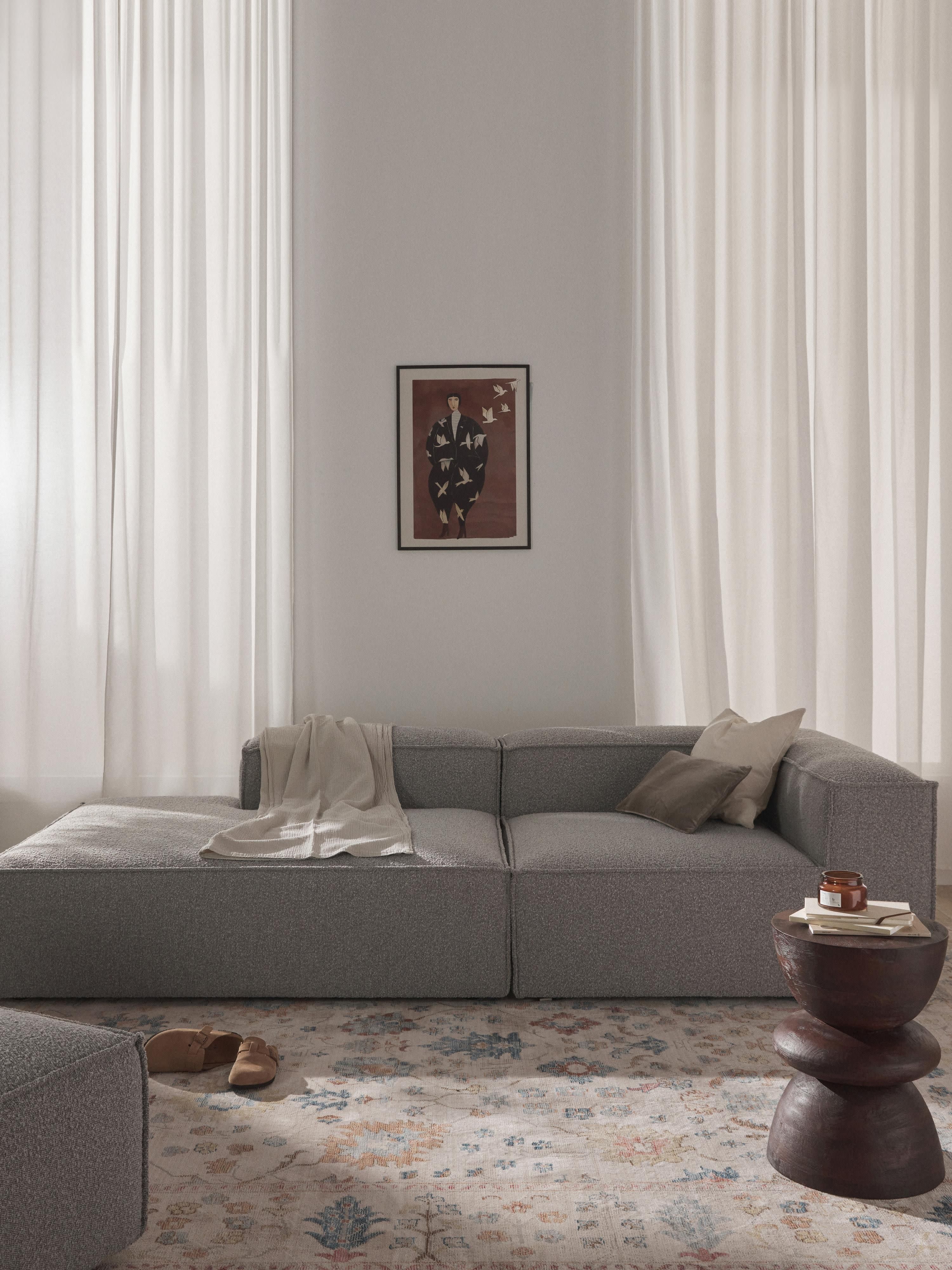 Lennon Bouclé Modular Ottoman
