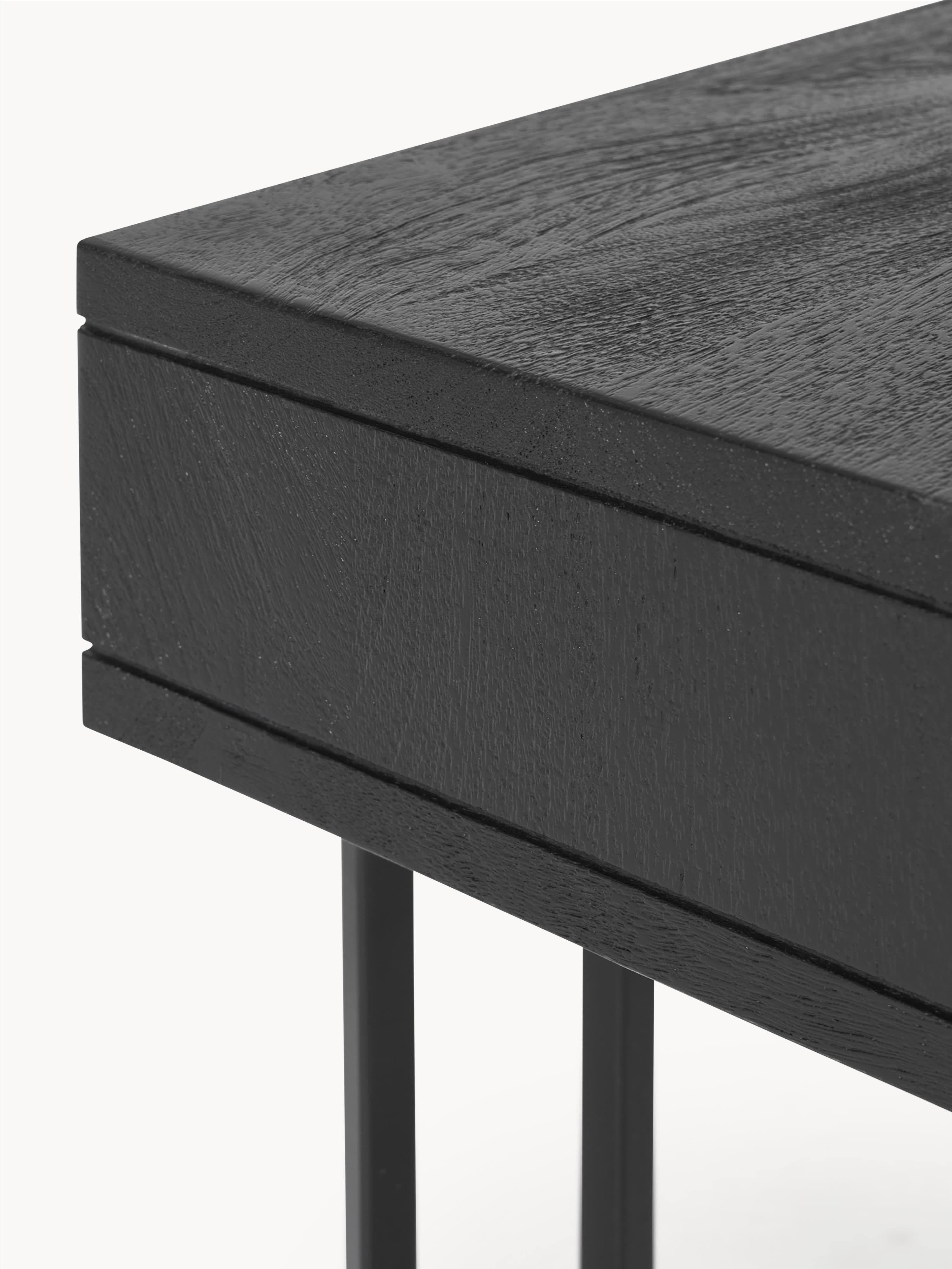 Luca Mango Wood Desk with Drawers