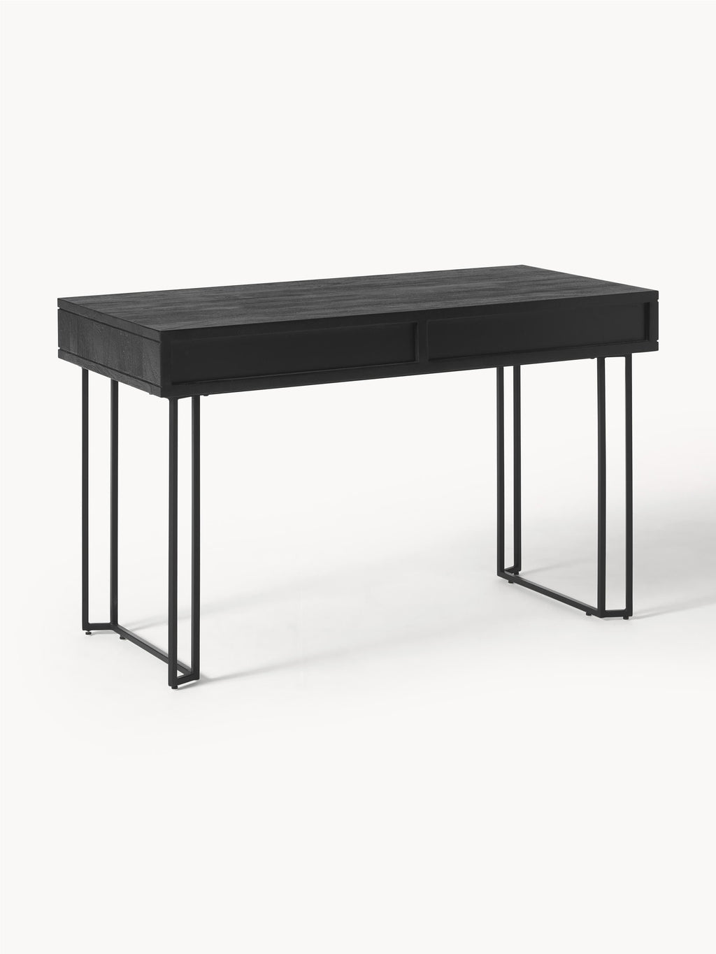 Luca Mango Wood Desk with Drawers